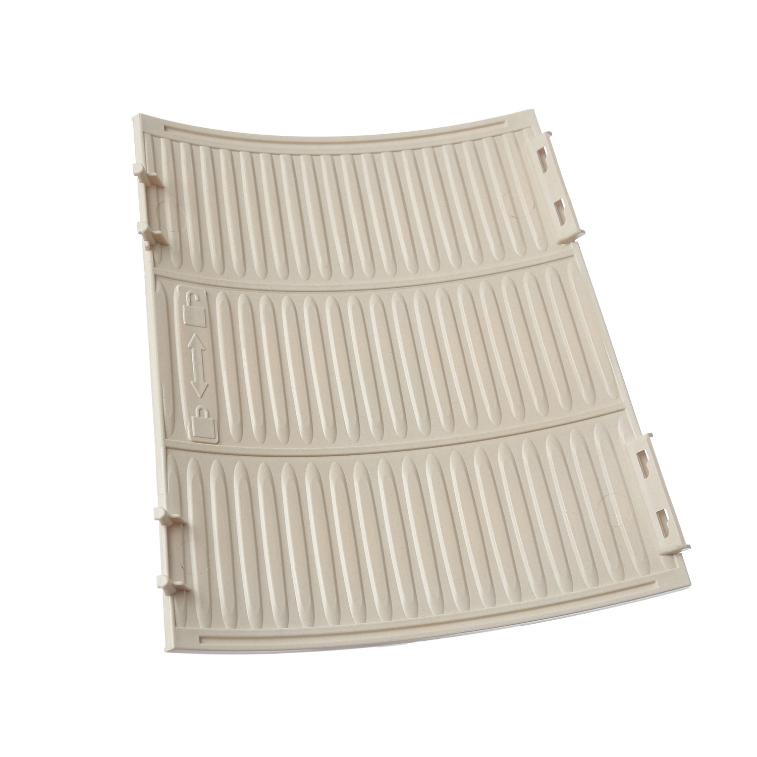 Weihnachtsbaumrock - Kunststoff Abdeckung für Baumständer - D: 56cm - 7-teilig - beige