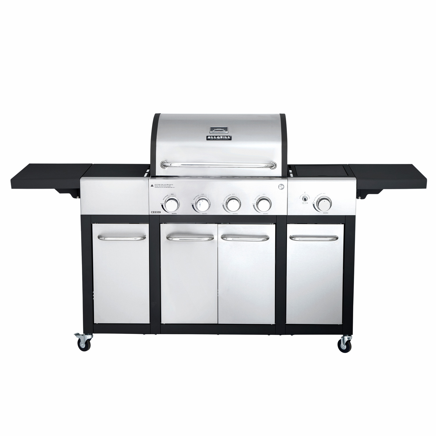 All'Grill Gasgrill "MAJOR" 4 Brenner  und Seitenkocher