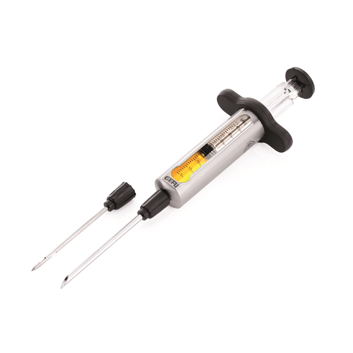 Marinaden Spritze - Edelstahl - 40ml Füllmenge - inkl. 2 Nadeln Marinaden Spritze - Edelstahl - 40ml Füllmenge - inkl. 2 Nadeln