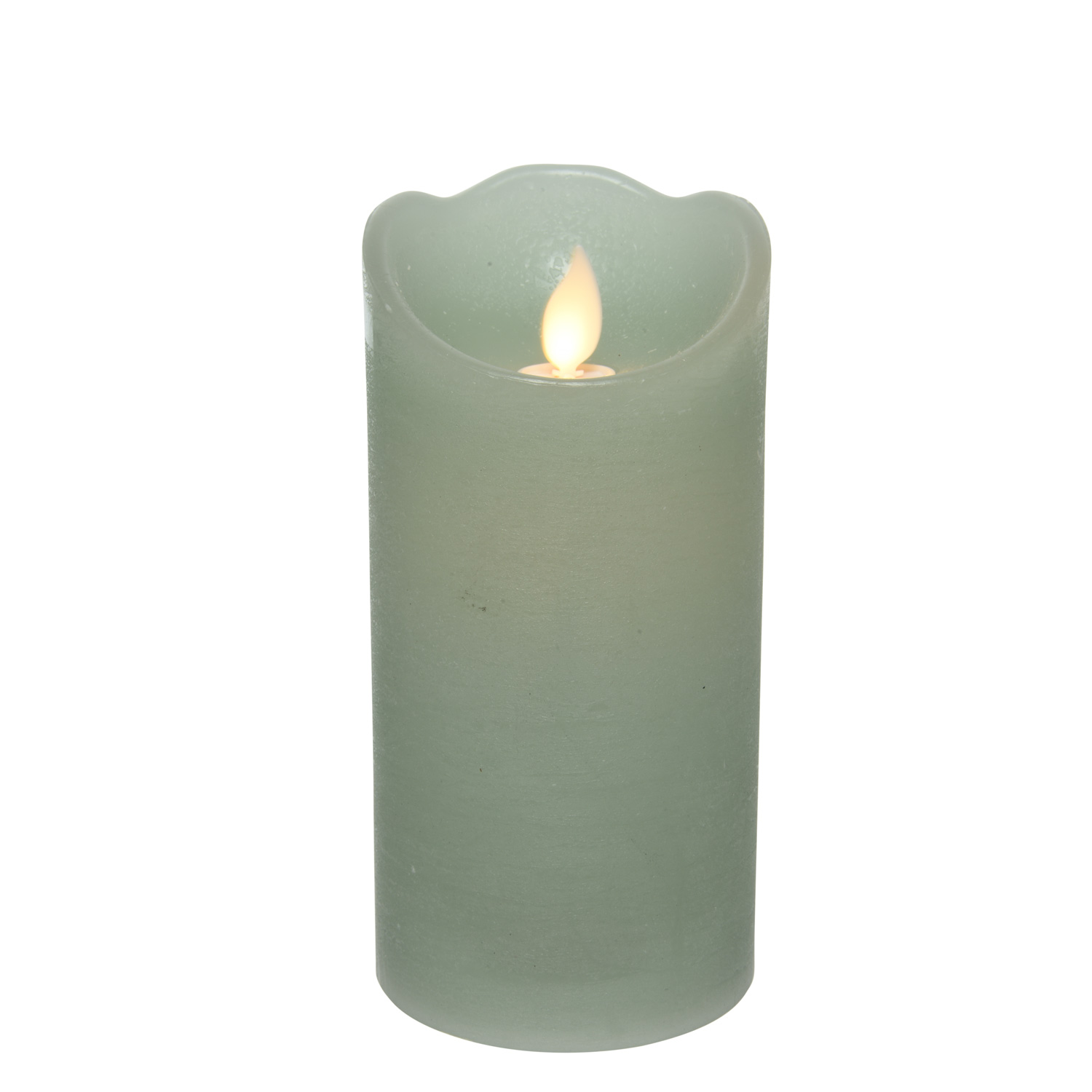 LED Kerze M-TWINKLE - Rustik-Optik - Echtwachs - bewegte Flamme - H: 15cm - Timer - mintgrün LED Kerze M-TWINKLE - Rustik-Optik - Echtwachs - bewegte Flamme - H: 15cm - Timer - mintgrün