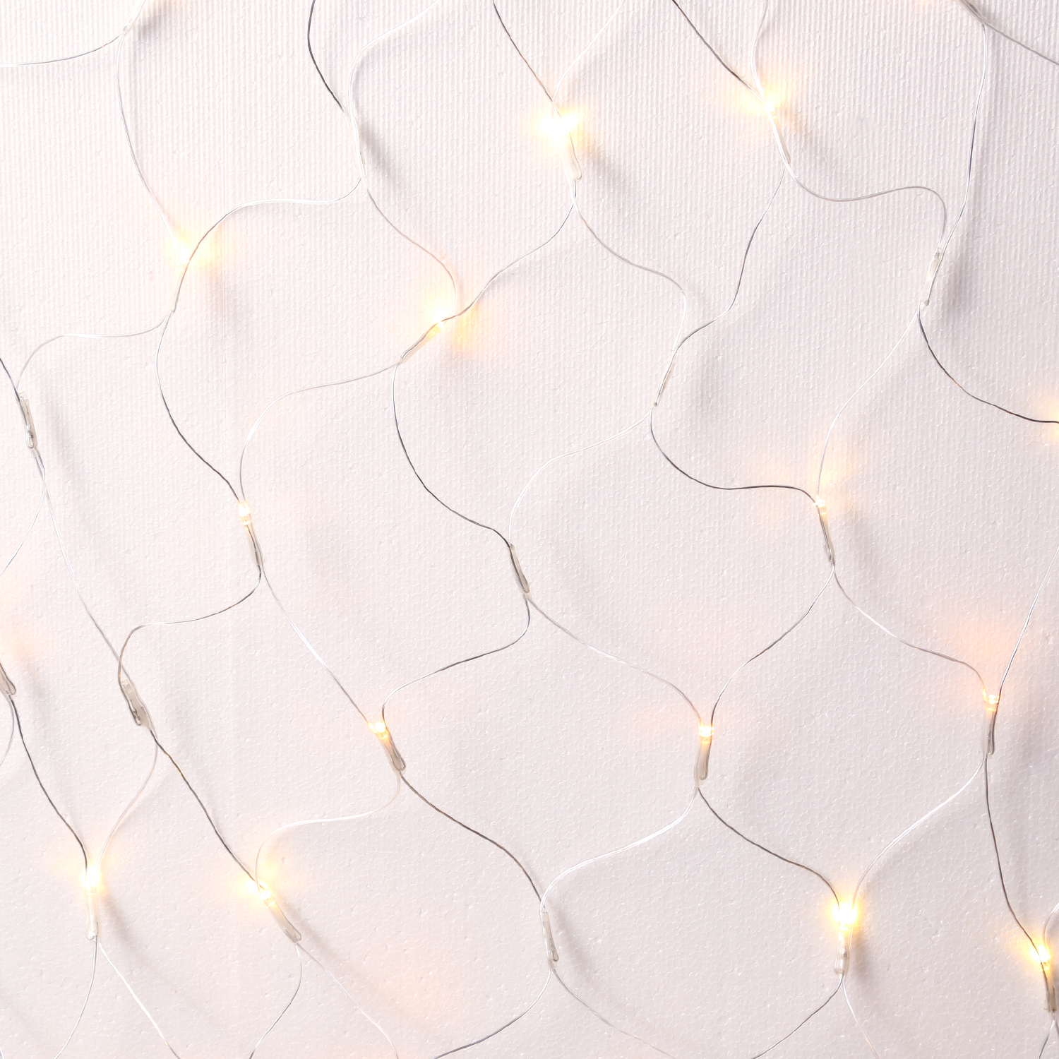 LED Lichternetz Buchsbaum - Blinkfunktion - 60 warmweiße/bernstein LED - D: 35cm - transparent
