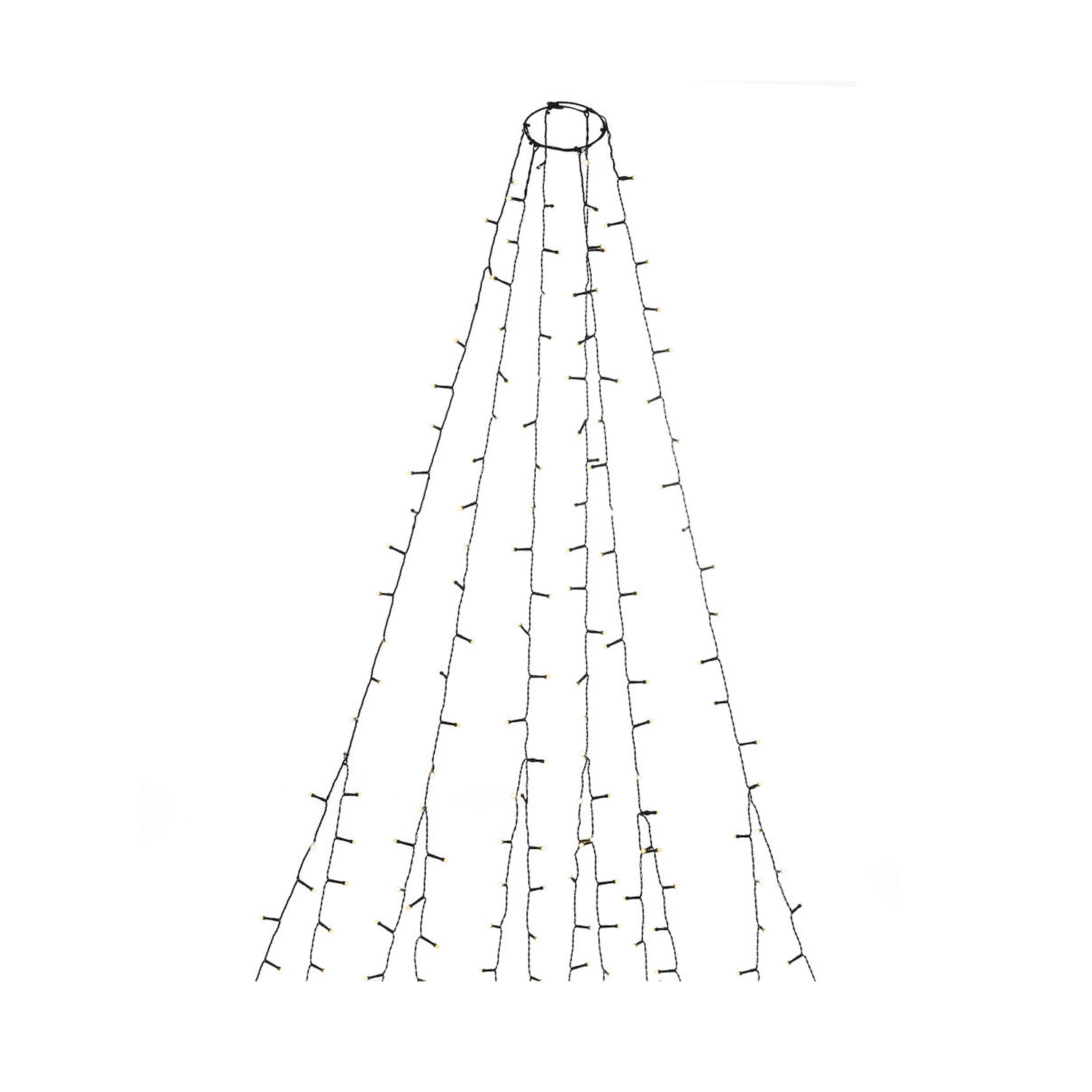 LED Baummantel Lichterkette - 6 Stränge á 45 gefrostete warmweiße LED - Timer - Außen - L: 2,40m LED Baummantel Lichterkette - 6 Stränge á 45 gefrostete warmweiße LED - Timer - Außen - L: 2,40m