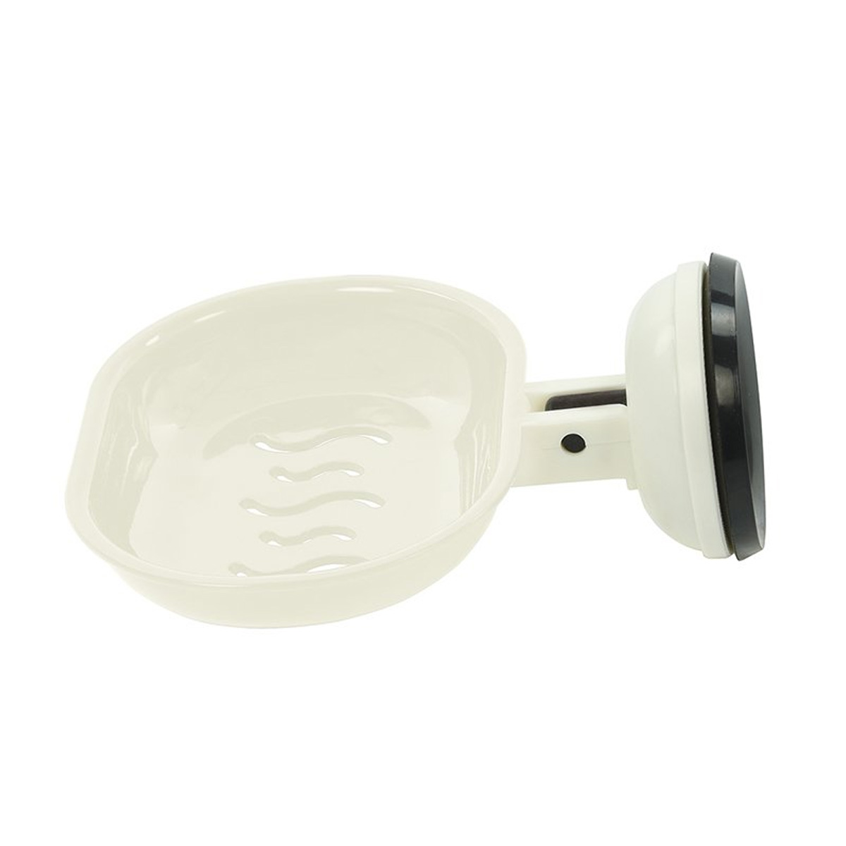 Seifenhalter mit Saugnapf weiß 2kg - Ablage für Seife