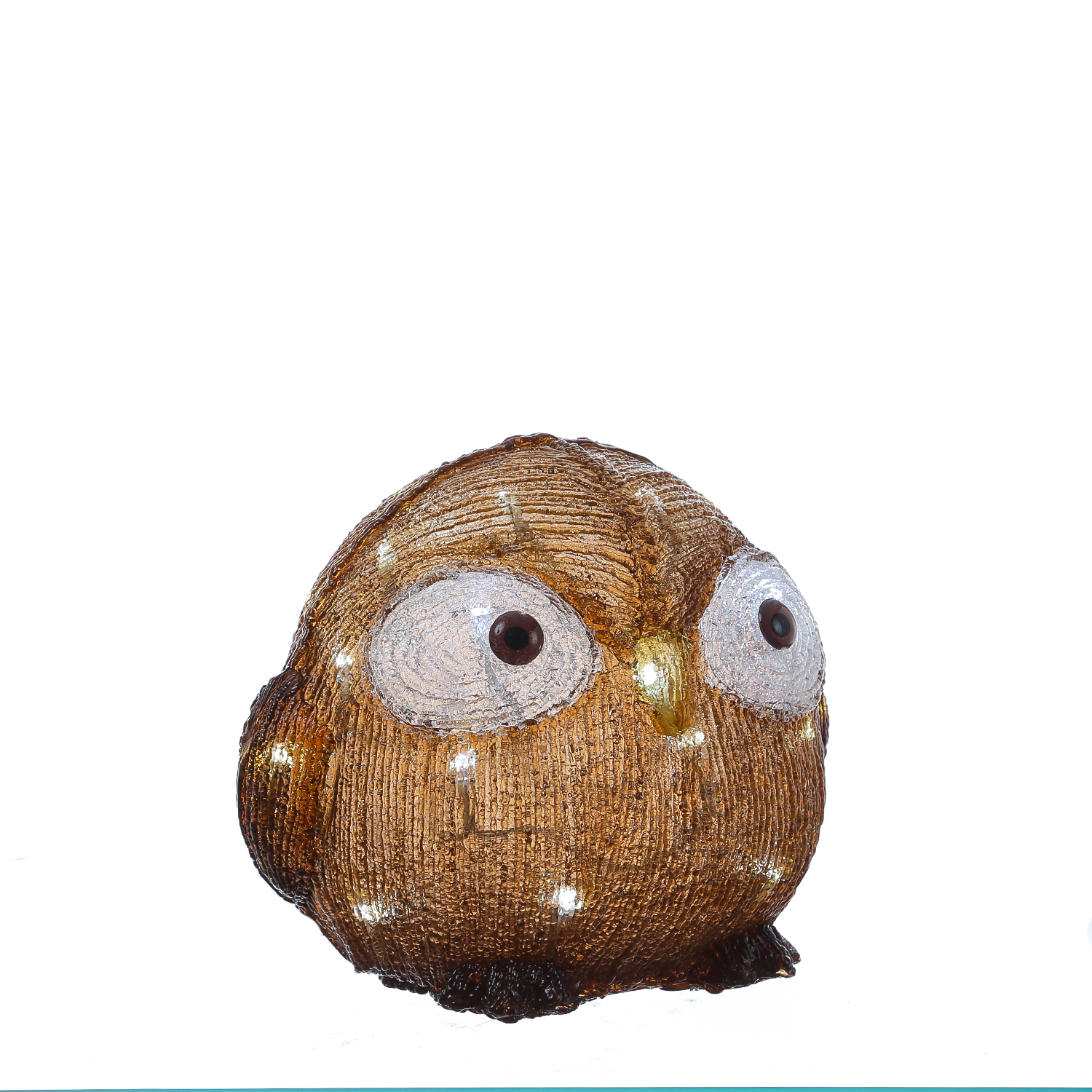 LED Eule mit offenen Augen - Acryl Tierfigur - 30 kaltweiße LED - H: 21cm - Timer - Batteriebetrieb LED Eule mit offenen Augen - Acryl Tierfigur - 30 kaltweiße LED - H: 21cm - Timer - Batteriebetrieb