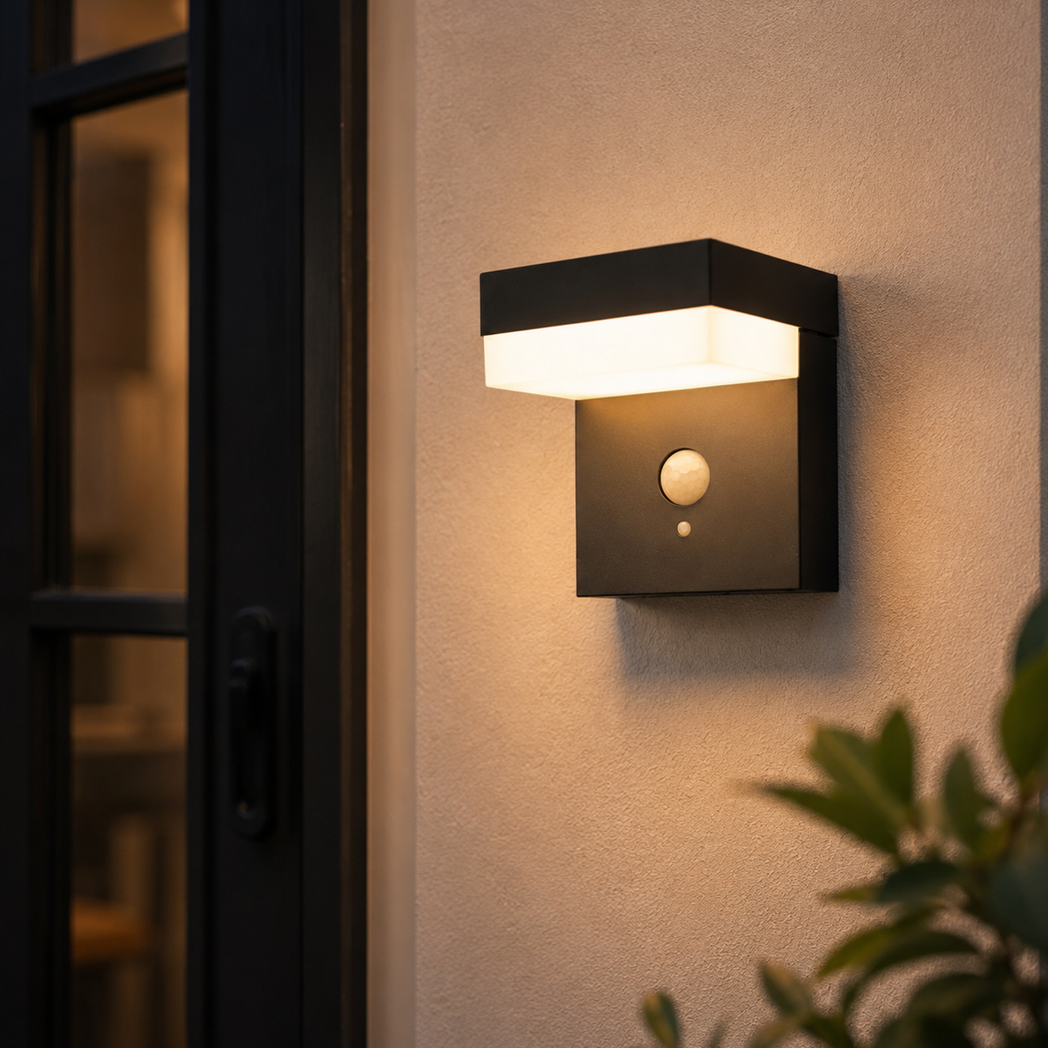 LED Solar Wandleuchte mit Bewegungssensor - 3 Modi - Premium-Solarfeld - Aluminium