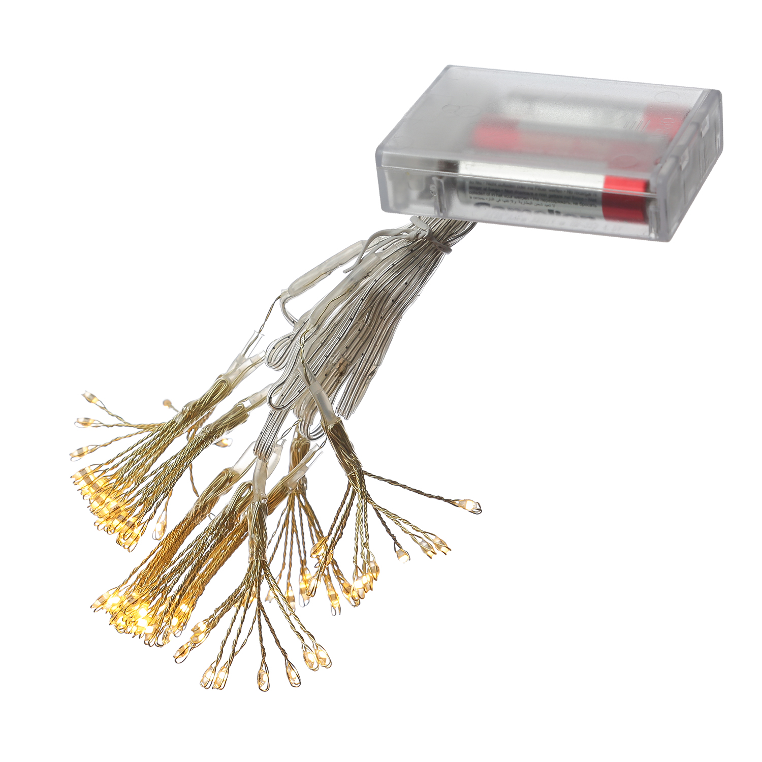 LED Lichterkette Pusteblume - Feuerwerk Blume - 50 Tautropfen LED - 5 Blüten - L: 1m - Timer - gold LED Lichterkette Pusteblume - Feuerwerk Blume - 50 Tautropfen LED - 5 Blüten - L: 1m - Timer - gold