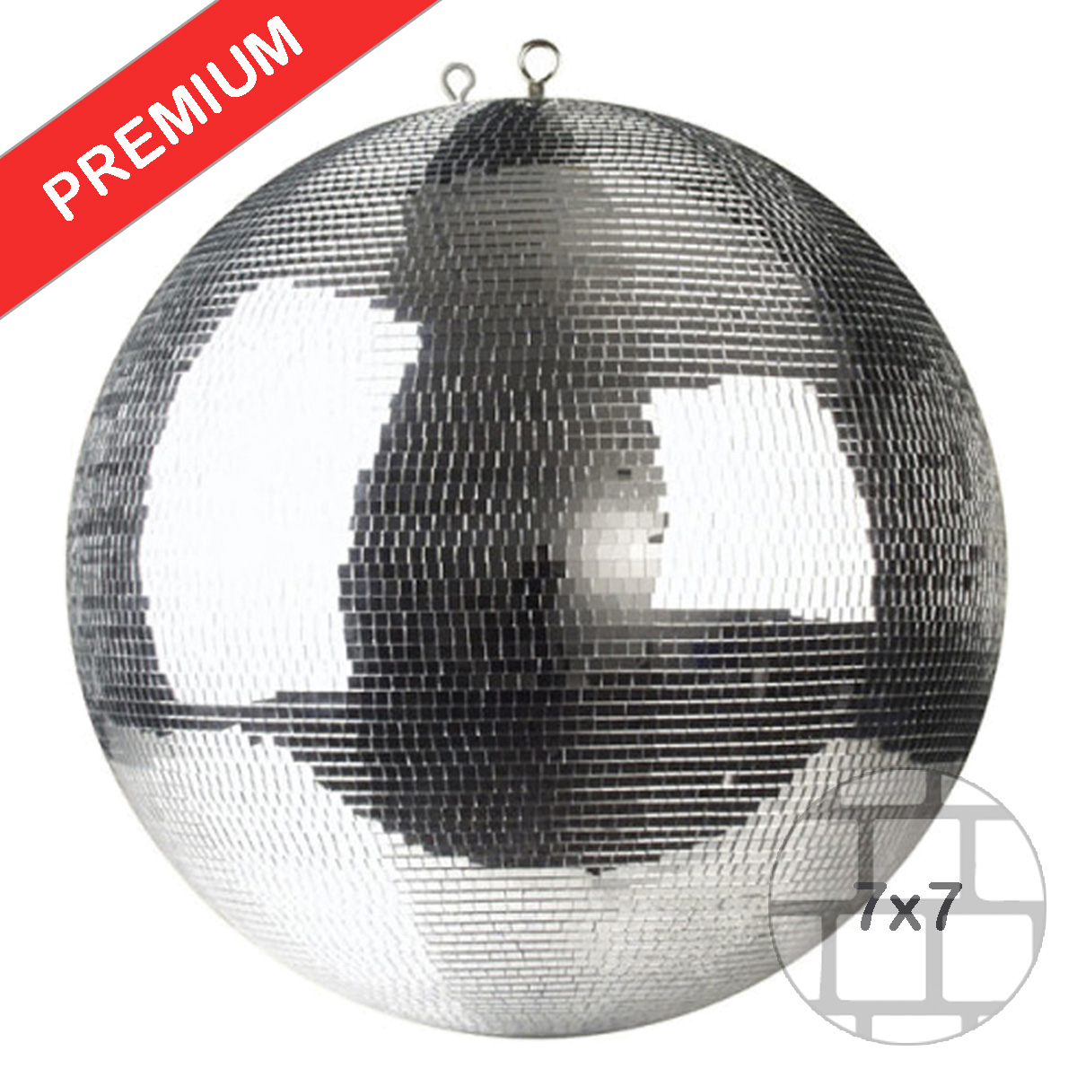 Spiegelkugel 100cm silber chrom- Diskokugel (Discokugel) Party Lichteffekt - Echtglas - mirrorball safety silver chrome color