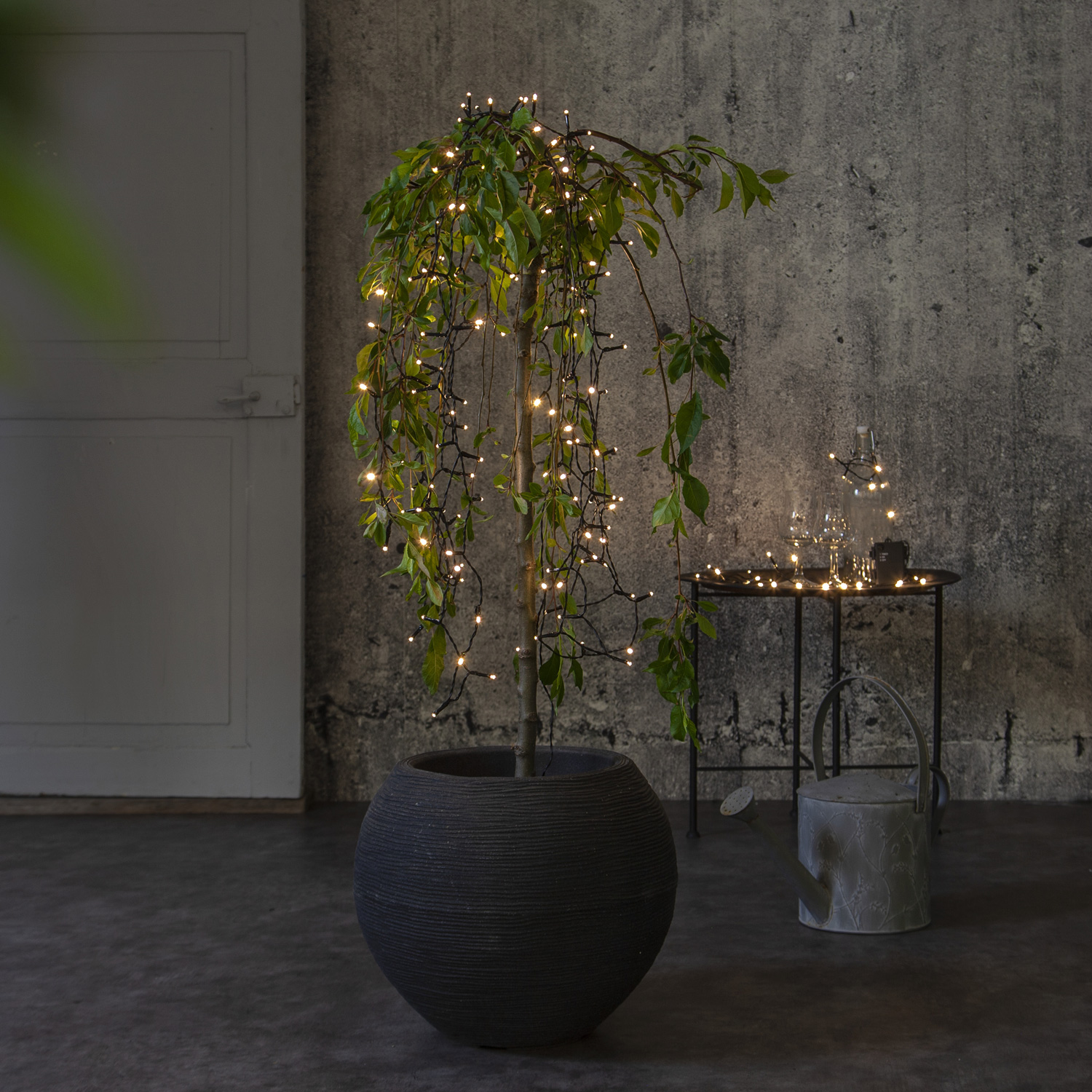 LED Lichterkette - 240 warmweiße LED - L: 17,9m - 8 Funktionen - Timer - Batterie bis 180 Tage LED Lichterkette - 240 warmweiße LED - L: 17,9m - 8 Funktionen - Timer - Batterie bis 180 Tage