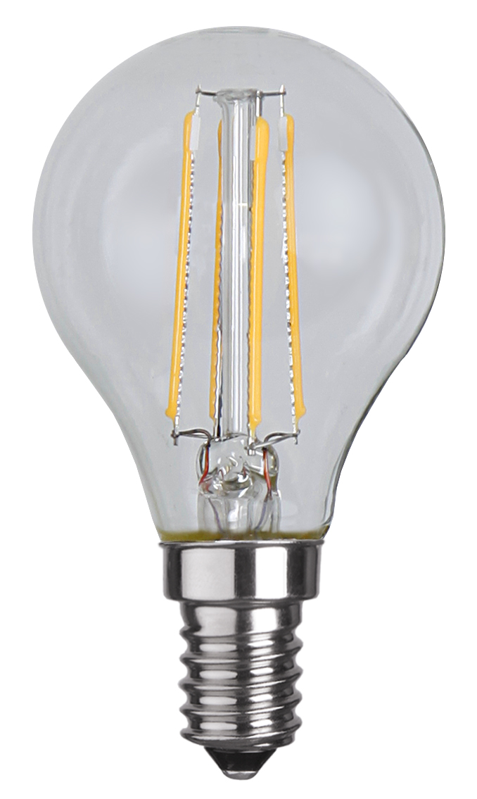 LED Tropfenlampe FILA P45 - E14 - 4W - warmweiss 2700K - 470lm - klar