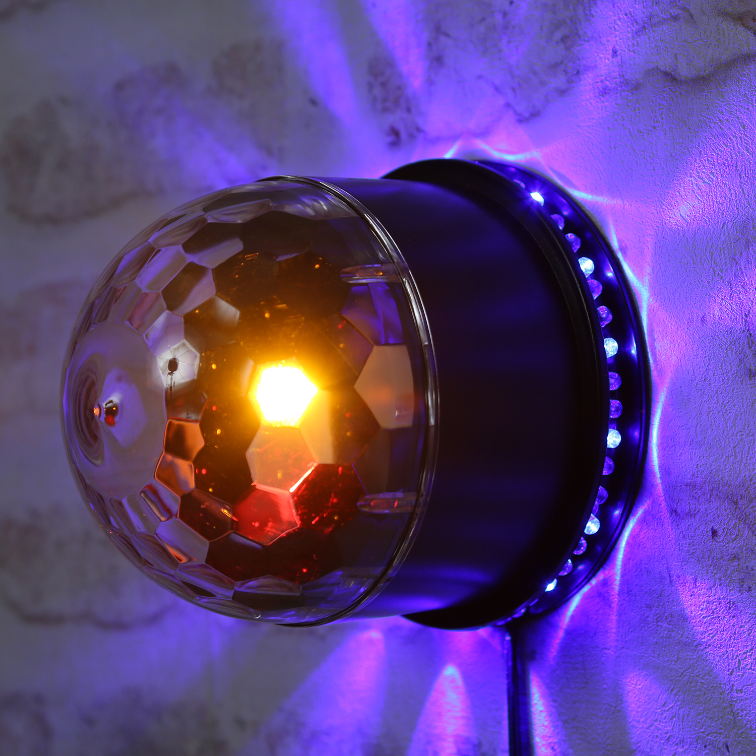 LED Party Discoeffekt SATURN - Strahleneffekt mit Lichtkranz