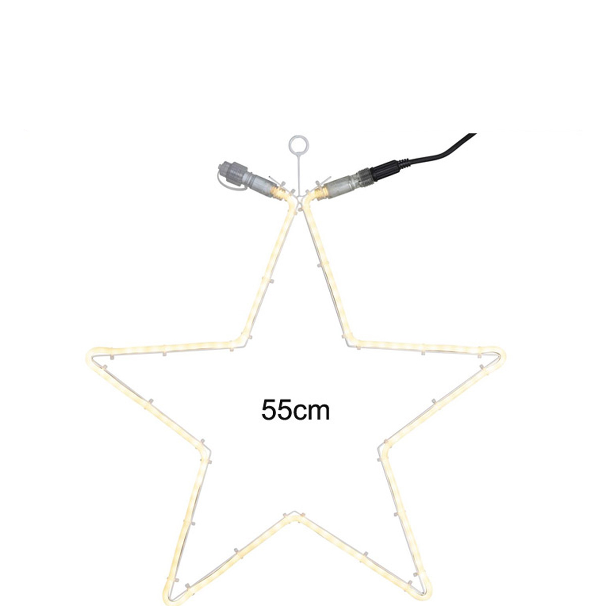 System 24 | Stern 55cm | 120 warmweiße LEDs | koppelbar | exkl. Trafo System 24 | Stern 55cm | 120 warmweiße LEDs | koppelbar | exkl. Trafo
