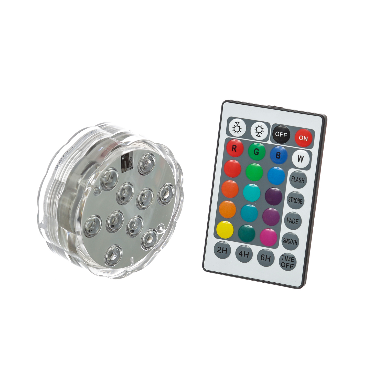 LED Unterwasserlicht RGB - Farbwechsler für Vasen, Schalen, Teich, Aquarium - Fernbedienung LED Unterwasserlicht RGB - Farbwechsler für Vasen, Schalen, Teich, Aquarium - Fernbedienung