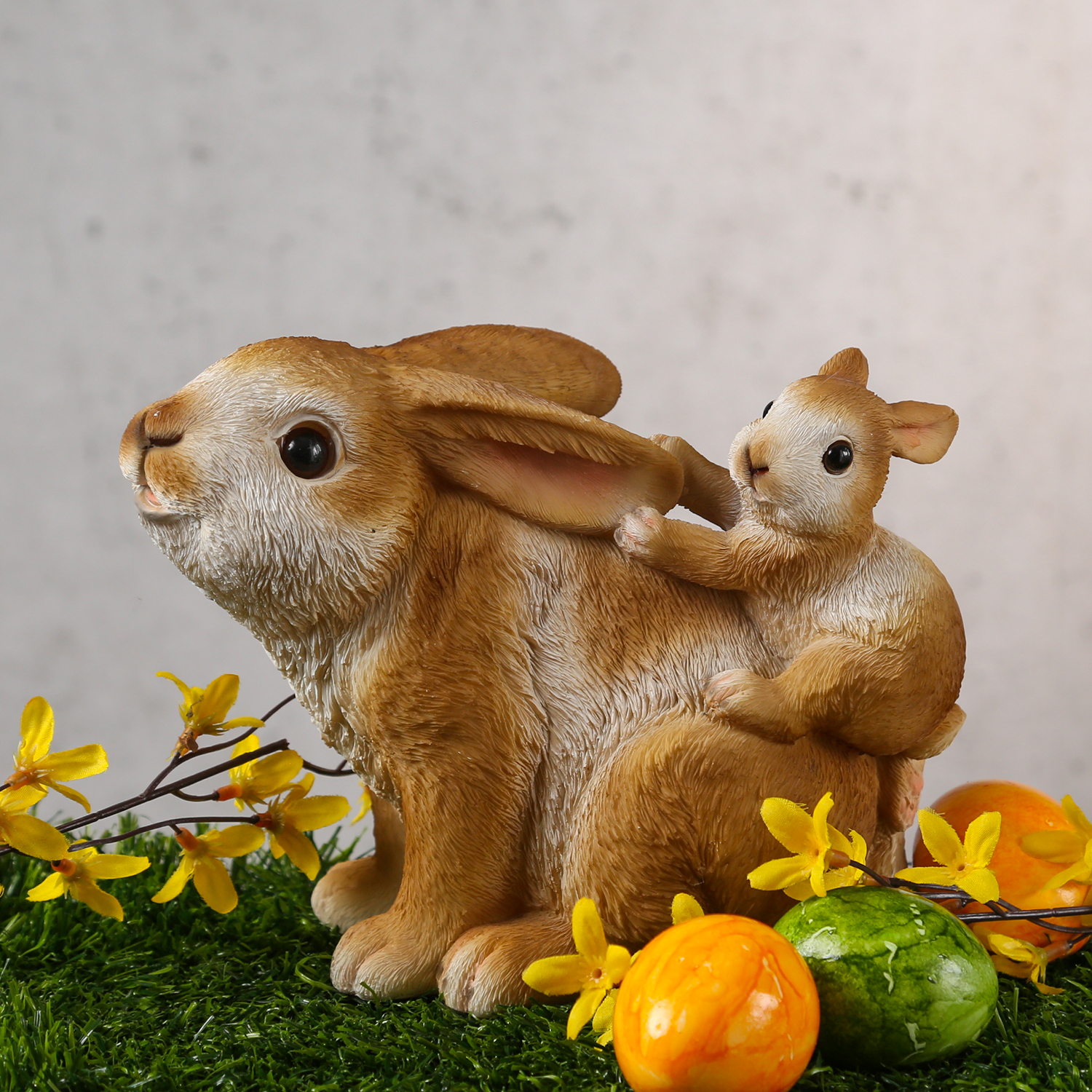 Hase - Osterhase sitzend - Frühlingsdeko - Ostern - Innen - braun/beige Hase - Osterhase sitzend - Frühlingsdeko - Ostern - Innen - braun/beige