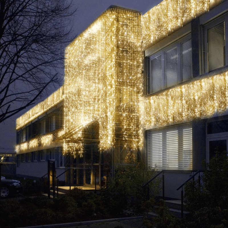 System LED Black | Lichtvorhang | koppelbar | exkl. Trafo | 3.00m x 0.40m | 50x Warmweiß