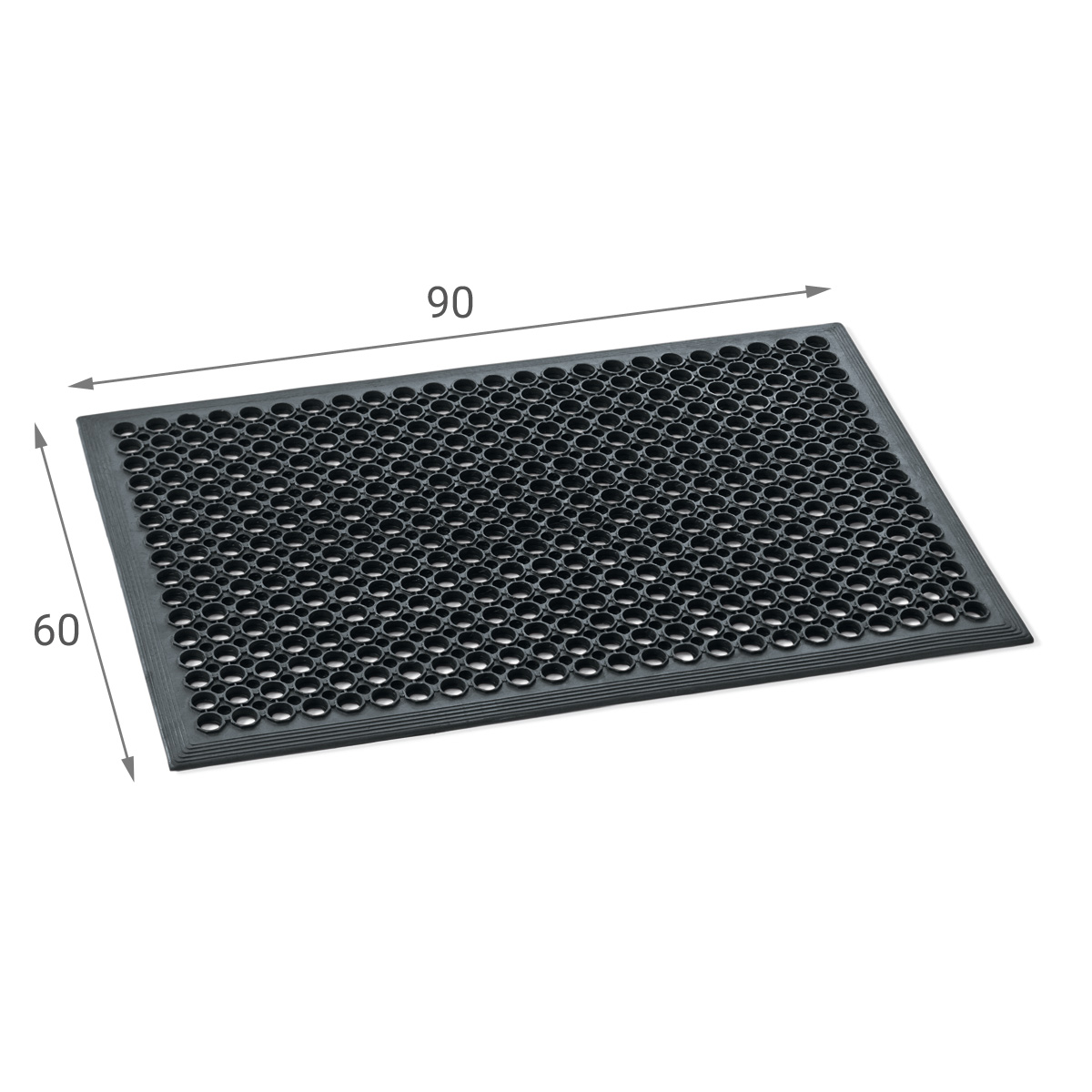 Schmutzfangmatte Gummi - 90x60cm - PRO