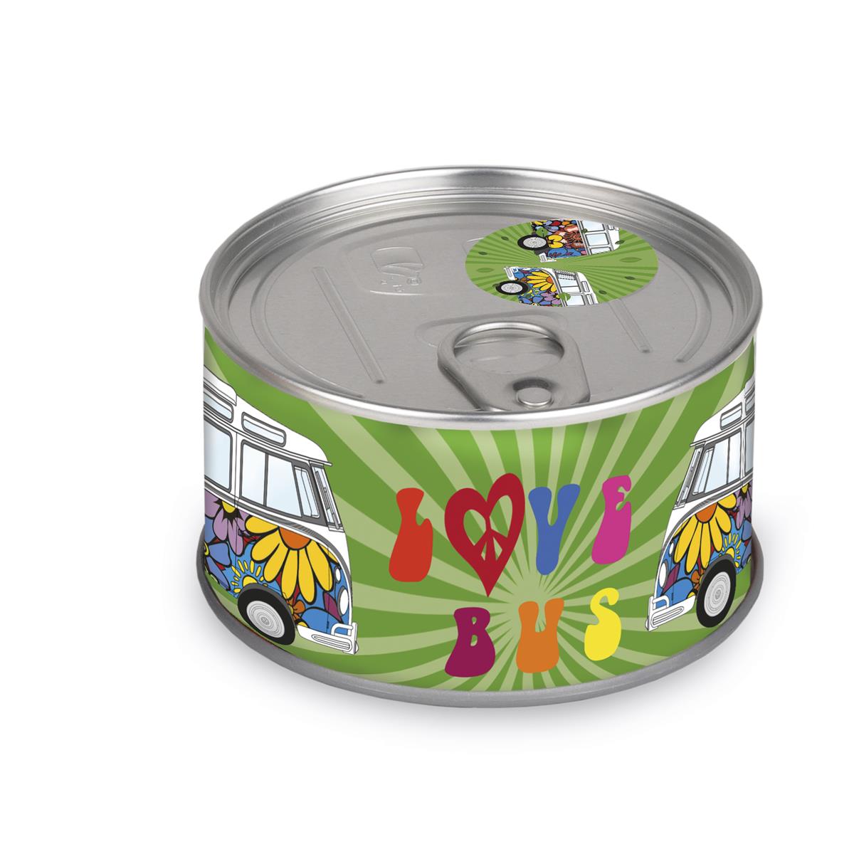 VW Volkswagen MyClock "LOVE BUS" - Uhr in der Konservendose - magnetisch - Blickfang / Geschenk