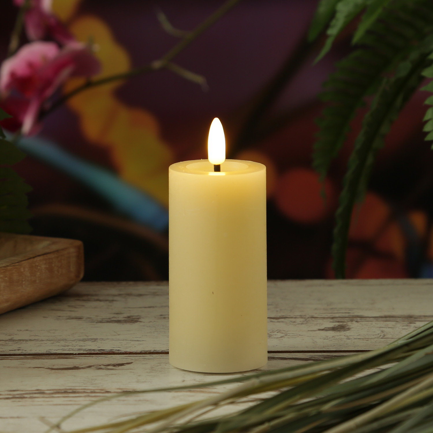 LED Kerze LED Kerze LINA - Rustik-Optik - Echtwachs - 3D Flamme - H: 12,5cm - D: 5cm - Timer - cremeLINA - Rustik-Optik - Echtwachs - 3D Flamme - H: 12,5cm - D: 5cm - Timer - creme LED Kerze LINA - Rustik-Optik - Echtwachs - 3D Flamme - H: 12,5cm - D: 5cm - Timer - creme