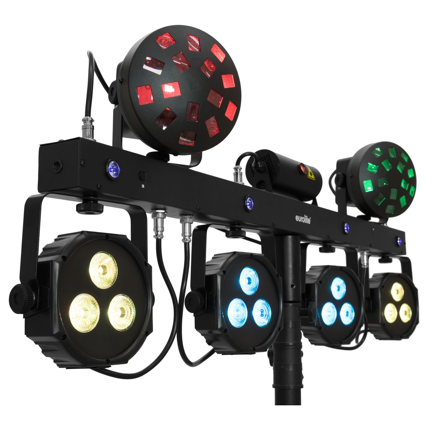 Set LED KLS Laser Bar Next FX-Lichtset + STV-60-WOT EU Stahlstativ schwarz