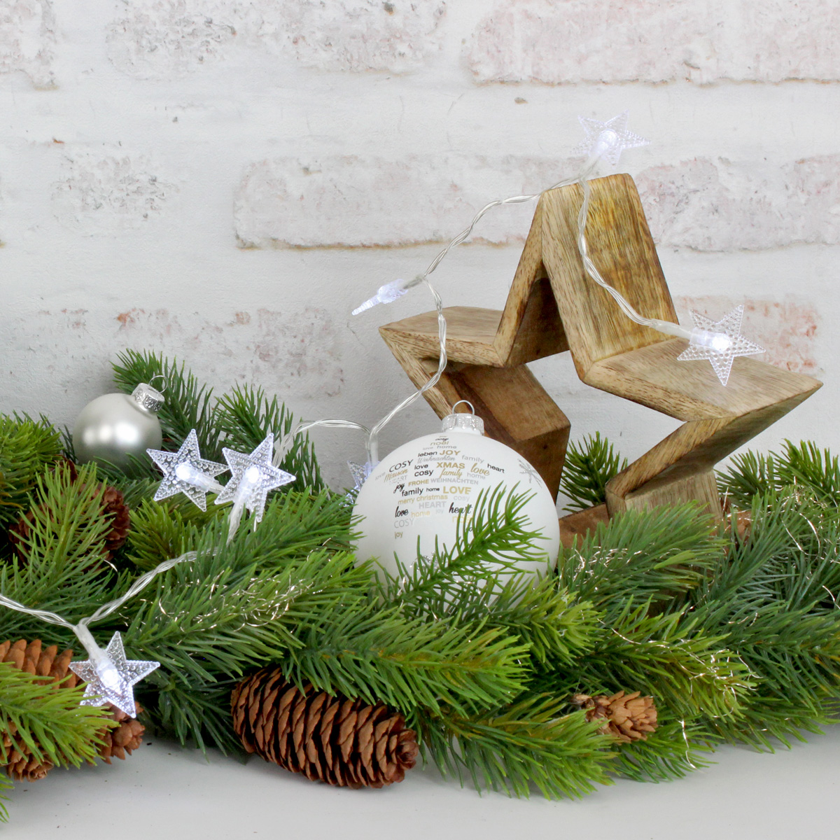 Dekosterne aus Mangoholz - stehend - 4 verschiedene Größen - naturbelassen - 4er Set Dekosterne aus Mangoholz - stehend - 4 verschiedene Größen - naturbelassen - 4er Set