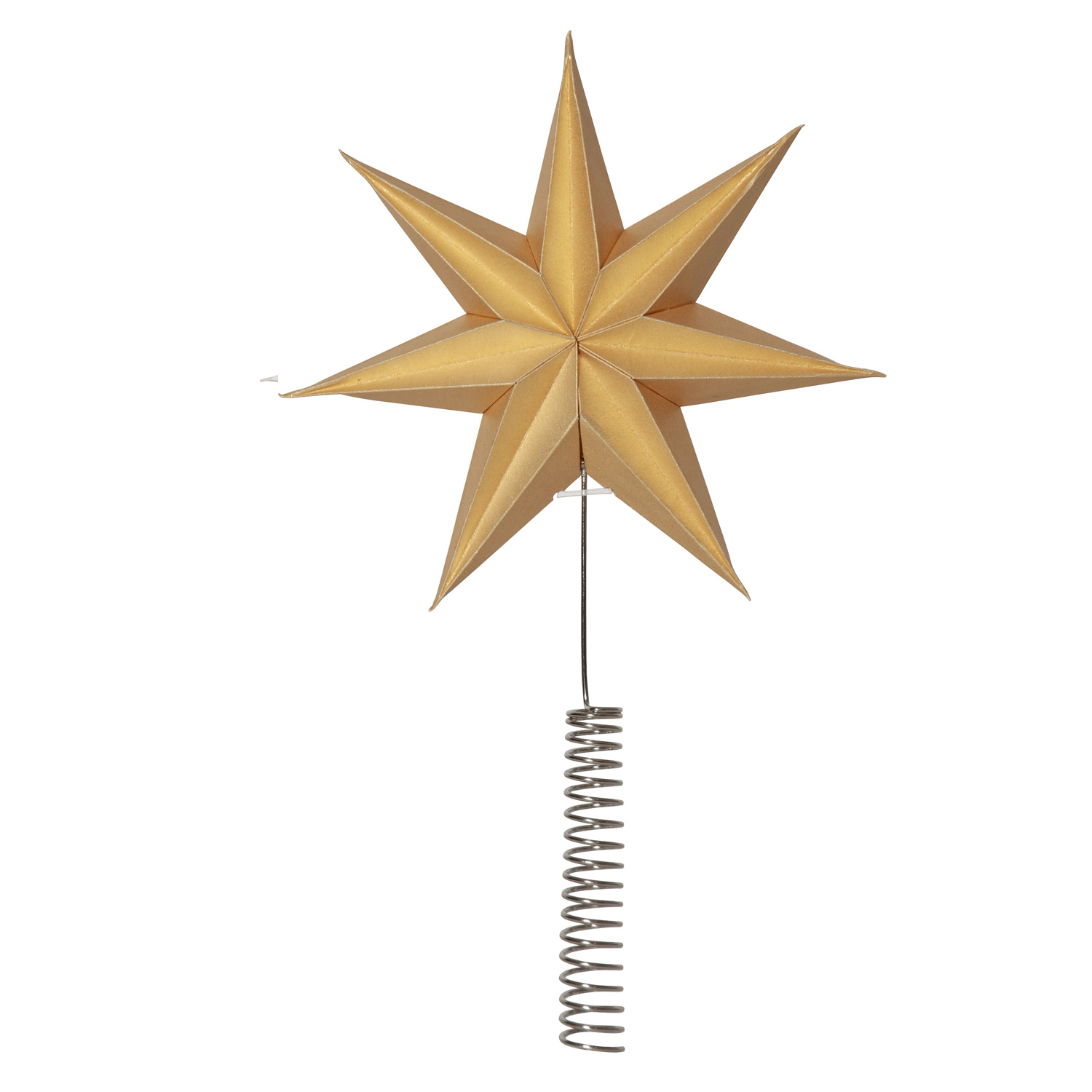 LED Baumspitze Papierstern Isa - 7-zackig - H: 33cm - D: 21cm - gold LED Baumspitze Papierstern Isa - 7-zackig - H: 33cm - D: 21cm - gold