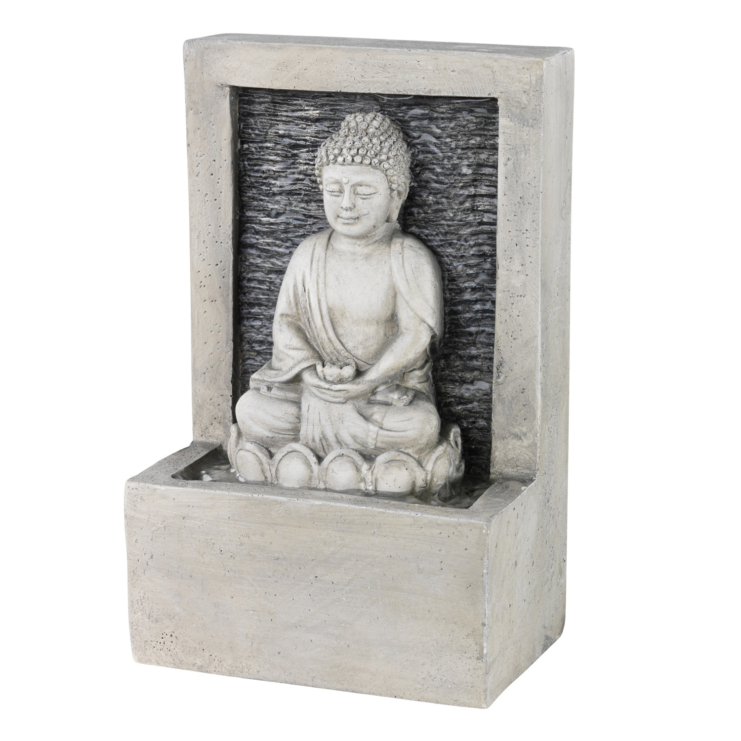 Brunnen Buddha polyresin Hochspannung Indoor 2col ass