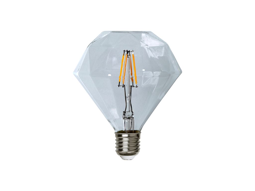 Leuchtmittel LED | Filament | Diamant | ?11,5cm x ?13,2cm | 3,2W | E27 | 2700K | 320 Lumen | Dimmbar Leuchtmittel LED | Filament | Diamant | ?11,5cm x ?13,2cm | 3,2W | E27 | 2700K | 320 Lumen | Dimmbar