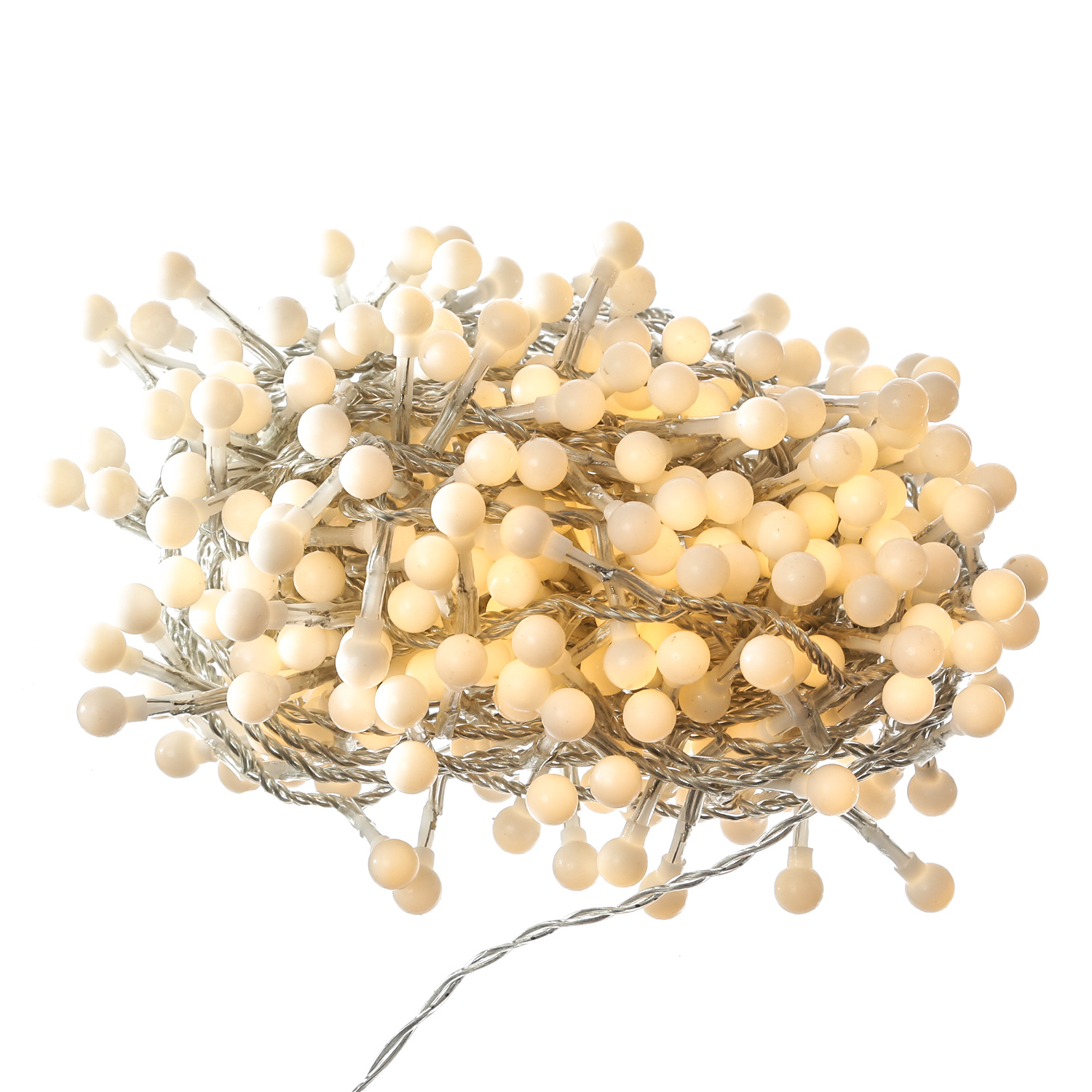 LED Lichterkette BERRY TWINKLE - 500 weiße Mini Kugeln - 8 Funktionen - Timer - L: 11m