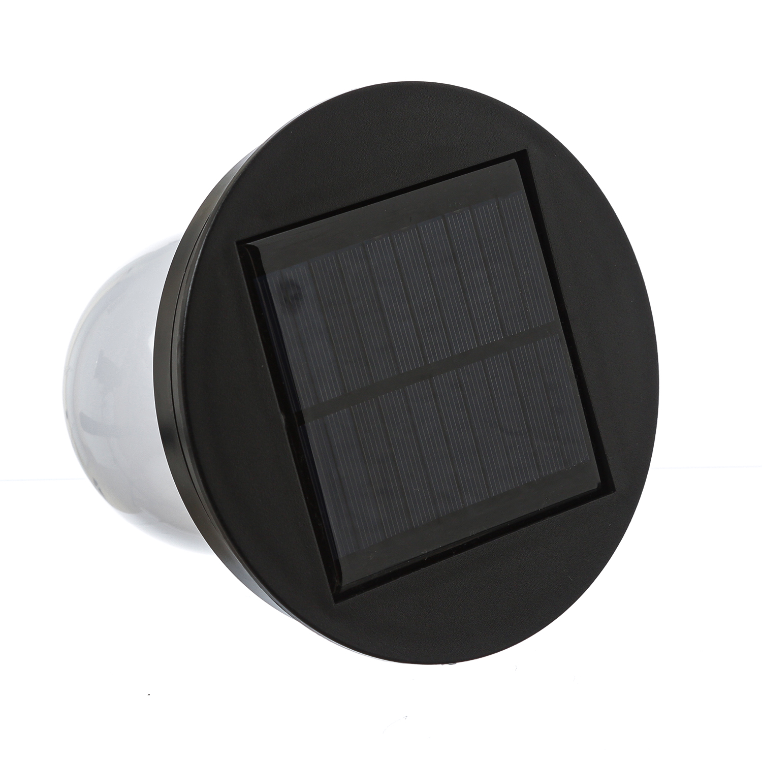 LED Solar Laterne-Haengeleuchte - Rattanoptik  - warmweisse LED - H- 43cm - Lichtsensor - natur