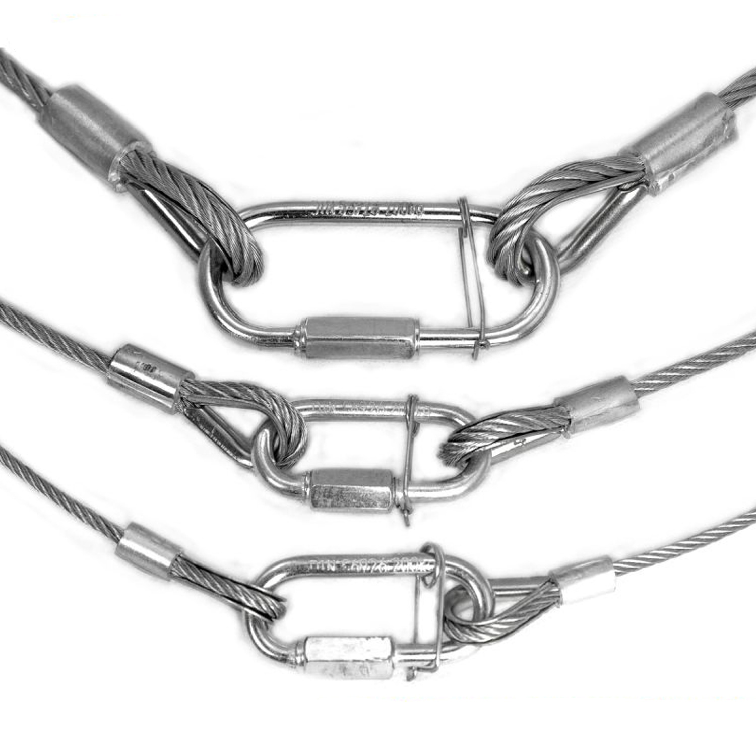 Sicherheitsfangseil 600x4mm - 10er Set - Safety nach BGV-C1 bis 10kg Sicherheitsfangseil 600x4mm - 10er Set - Safety nach BGV-C1 bis 10kg