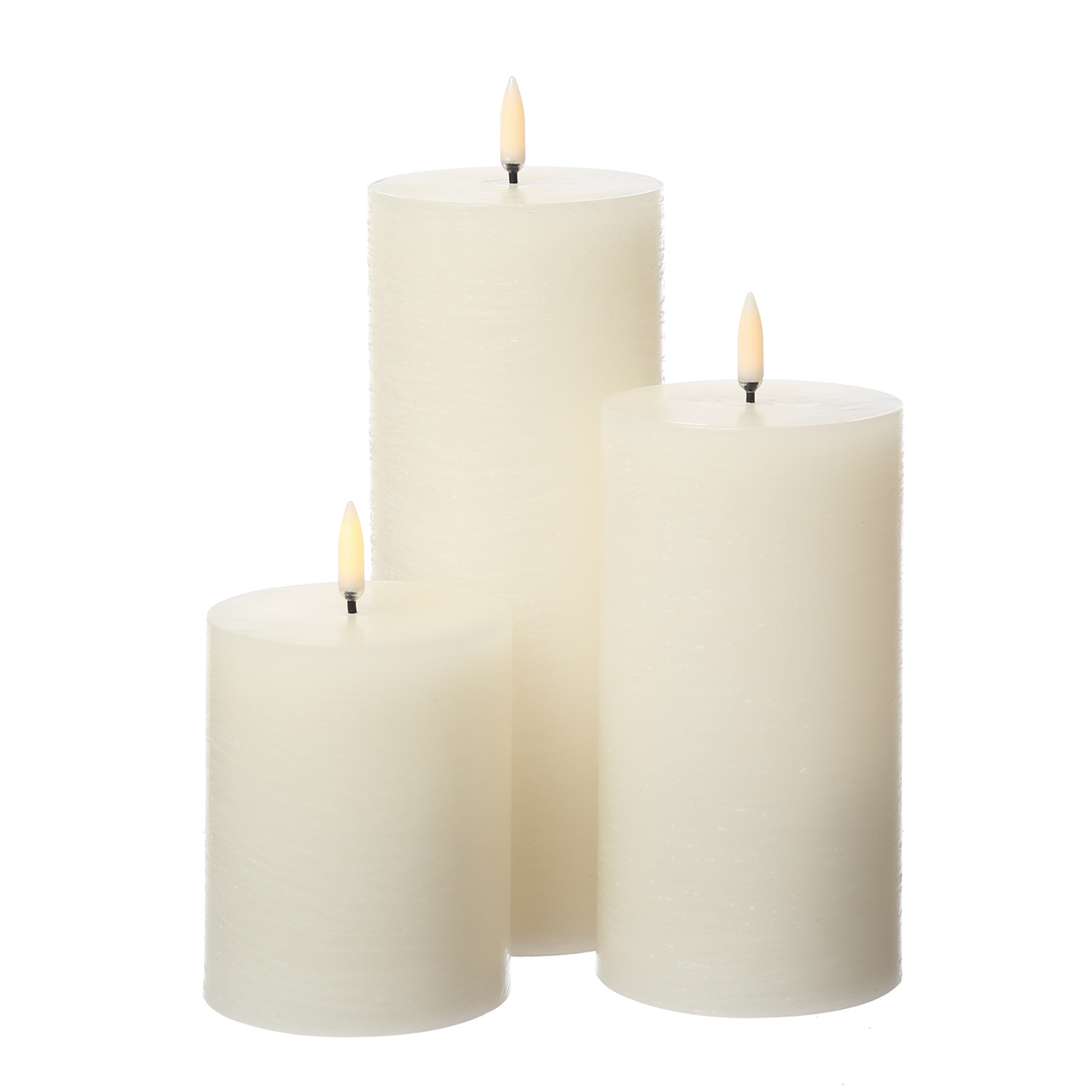 LED Kerze PIA - Rustik-Optik - Echtwachs - H: 20cm - D: 7,8cm - Timer - bis zu 1000 Std. - creme LED Kerze PIA - Rustik-Optik - Echtwachs - H: 20cm - D: 7,8cm - Timer - bis zu 1000 Std. - creme