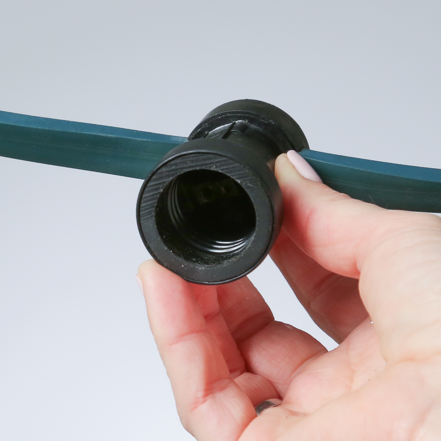 Illu-/Partylichterkette 50m - Außenlichterkette grün - Made in Germany - 50x Edison LED Filament Illu-/Partylichterkette 50m - Außenlichterkette grün - Made in Germany - 50x Edison LED Filament