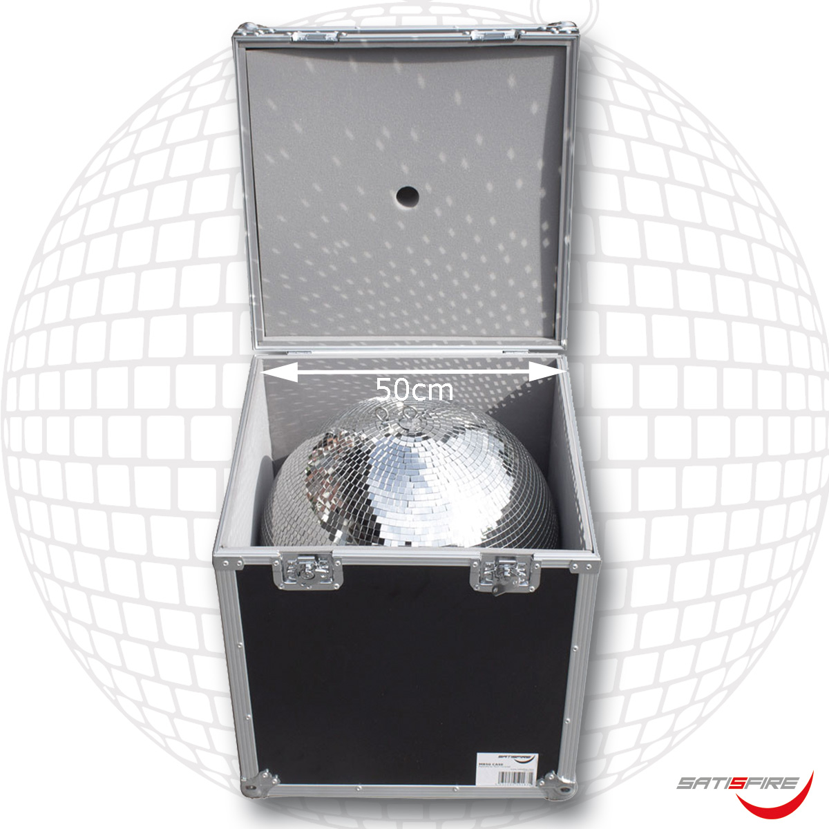 Flightcase Transportcase für 50cm Spiegelkugeln - Roadcase - Transportkiste für Discokugeln Flightcase Transportcase für 50cm Spiegelkugeln - Roadcase - Transportkiste für Discokugeln