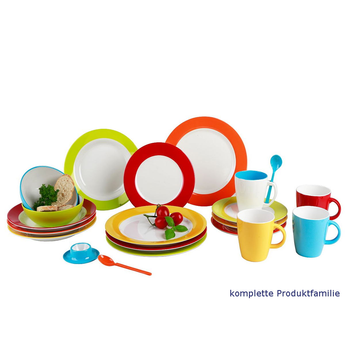 4er Set kleine Löffel "RAINBOW" - hochwertiges Melamin