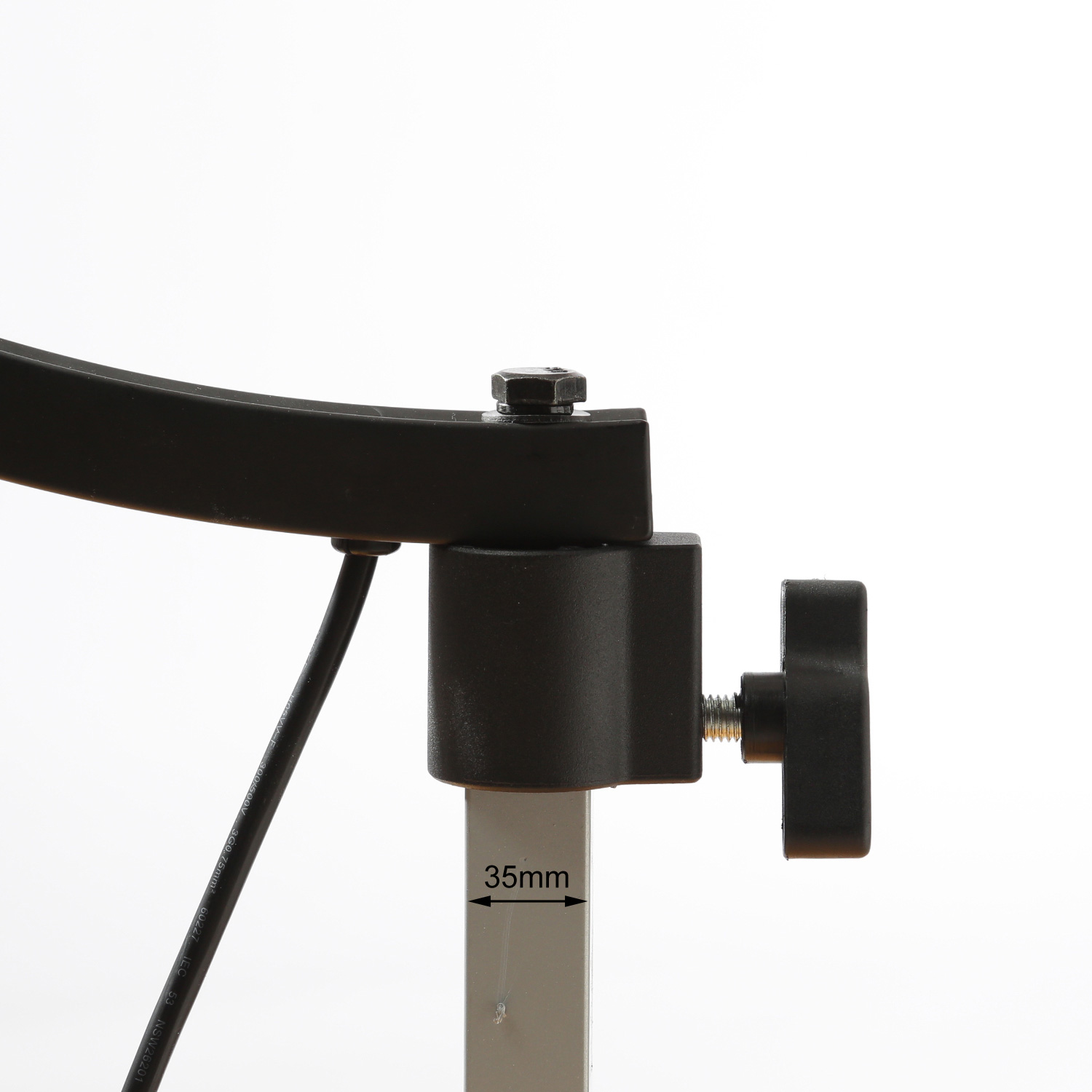 Spiegelkugel Stativhalterung bis 50cm Kugeln - schwarz - inkl. Motor
