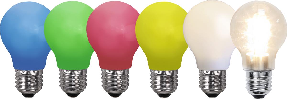 LED Leuchtmittel DEKOPARTY blau - A55 - E27 - 1W - 6lm LED Leuchtmittel DEKOPARTY blau - A55 - E27 - 1W - 6lm
