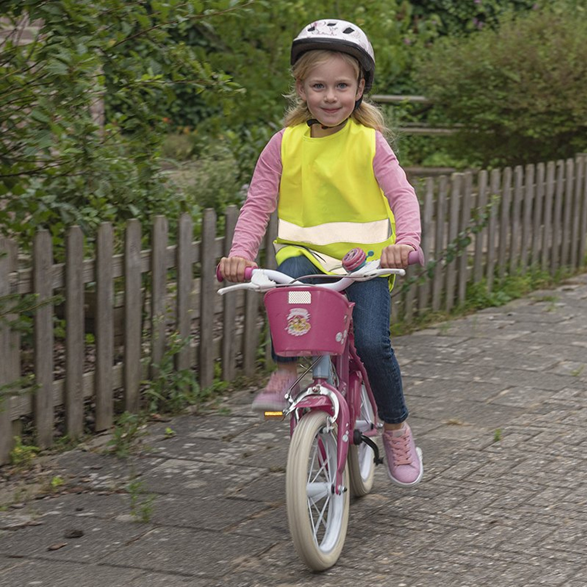 Sicherheitsweste / Warnweste für Kinder - gelb - Größe S (5-12 Jahre)