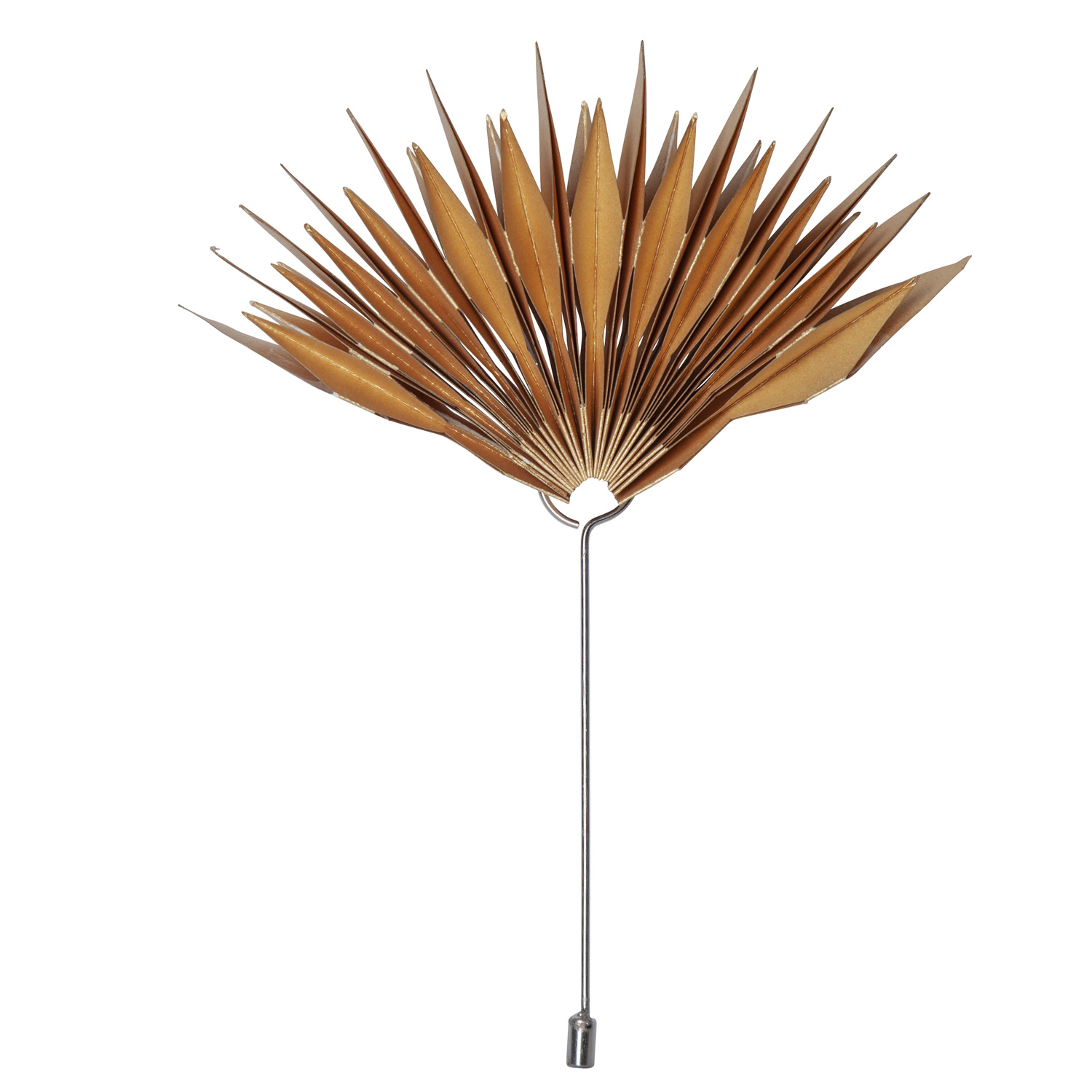 LED Baumspitze Papierstern MELLI -  10 warmweiße LED - H: 43cm - D: 20cm - Timer - Batterie - gold LED Baumspitze Papierstern MELLI -  10 warmweiße LED - H: 43cm - D: 20cm - Timer - Batterie - gold