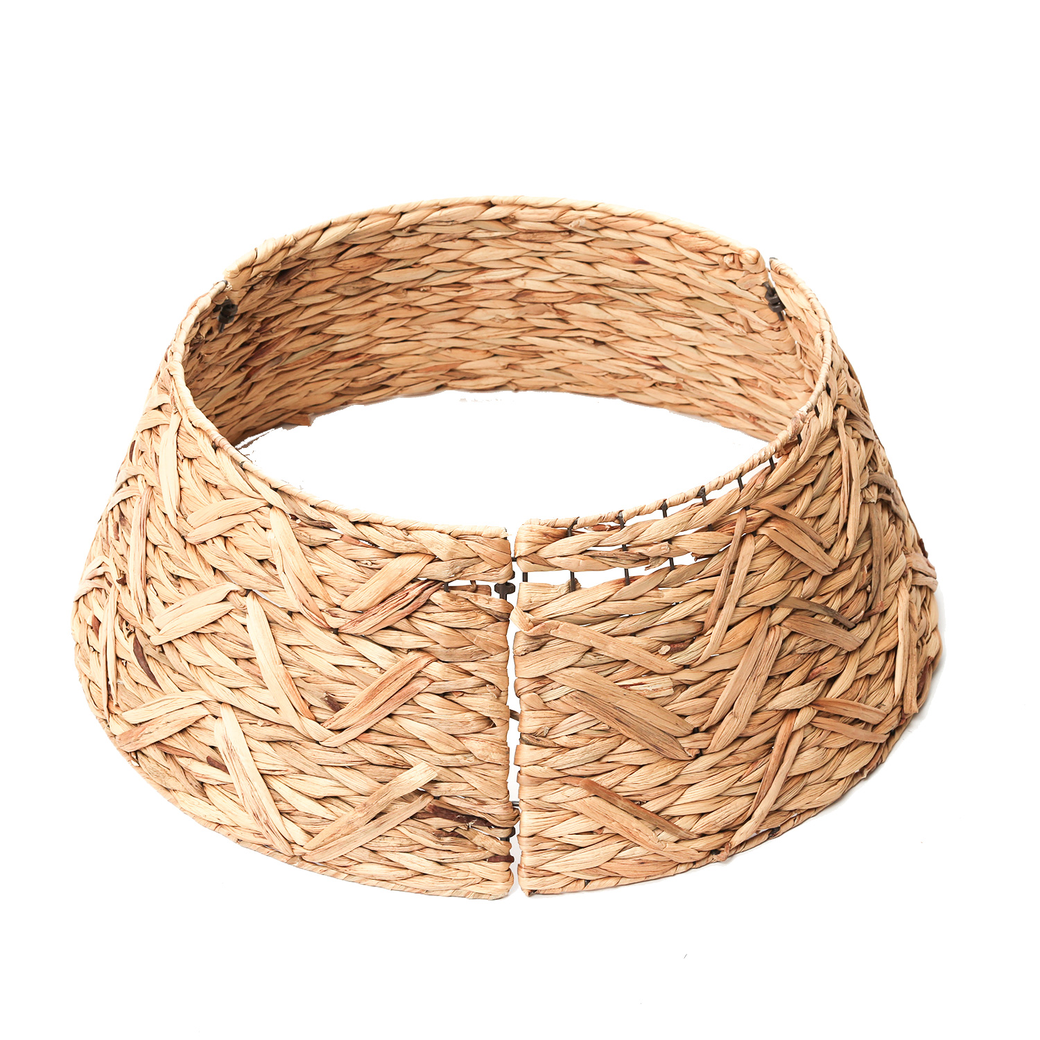 Weihnachtsbaumrock aus Wasserhayazinthe - Abdeckung für Baumständer - D: 70cm  - 3teilig