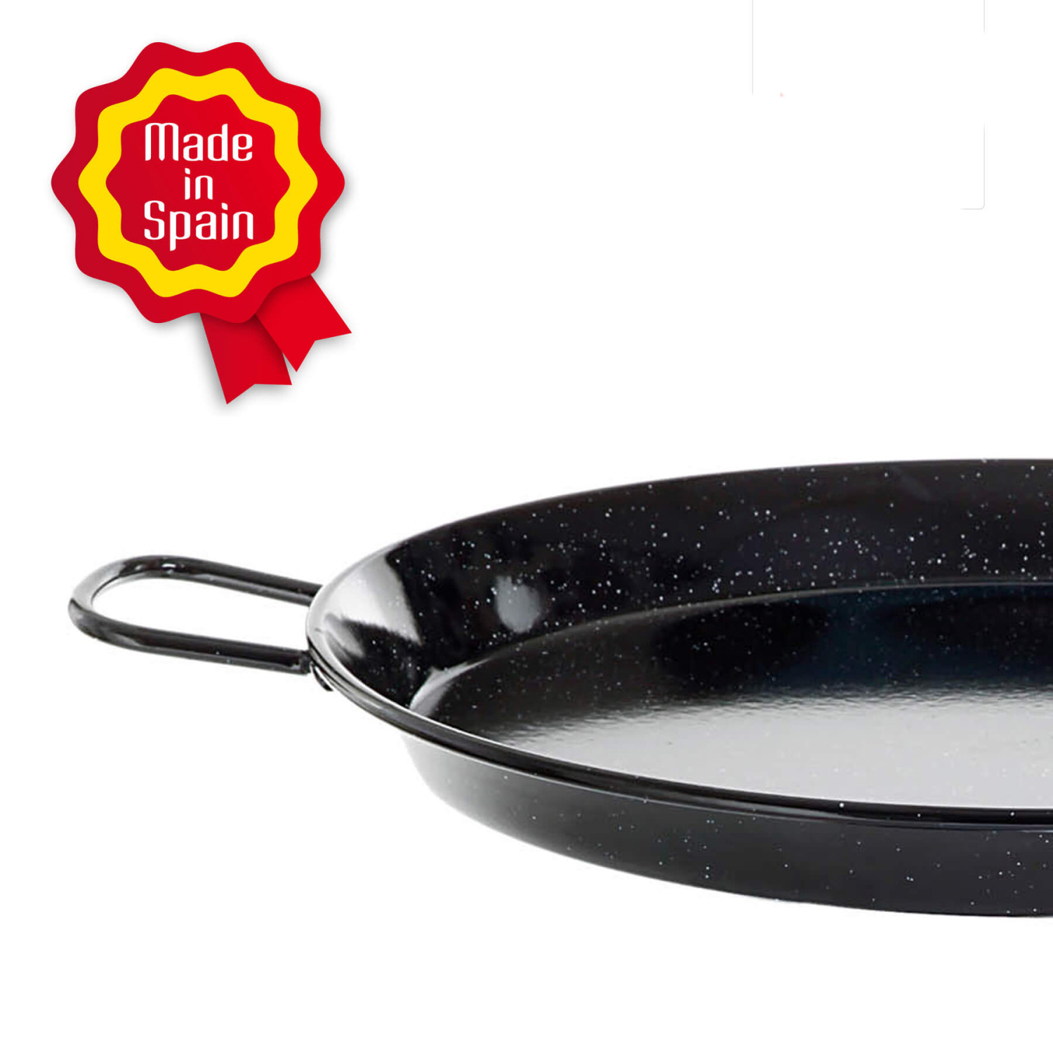 Paella-Pfanne VALENCIANA D: 38cm - Stahl emailliert - zwei Griffe