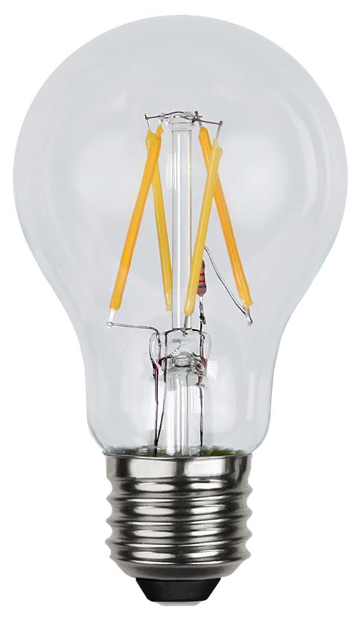 LED Tropfenlampe FILA A60 - E27 - 4W - DTW 3000-2000 - 320lm - klar - dimmbar LED Tropfenlampe FILA A60 - E27 - 4W - DTW 3000-2000 - 320lm - klar - dimmbar