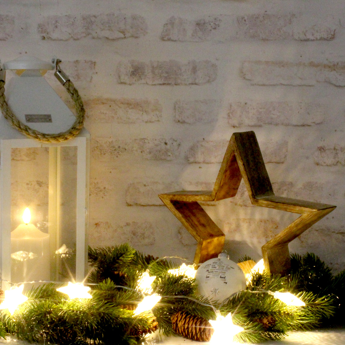 Dekosterne aus Mangoholz - stehend - 4 verschiedene Größen - naturbelassen - 4er Set