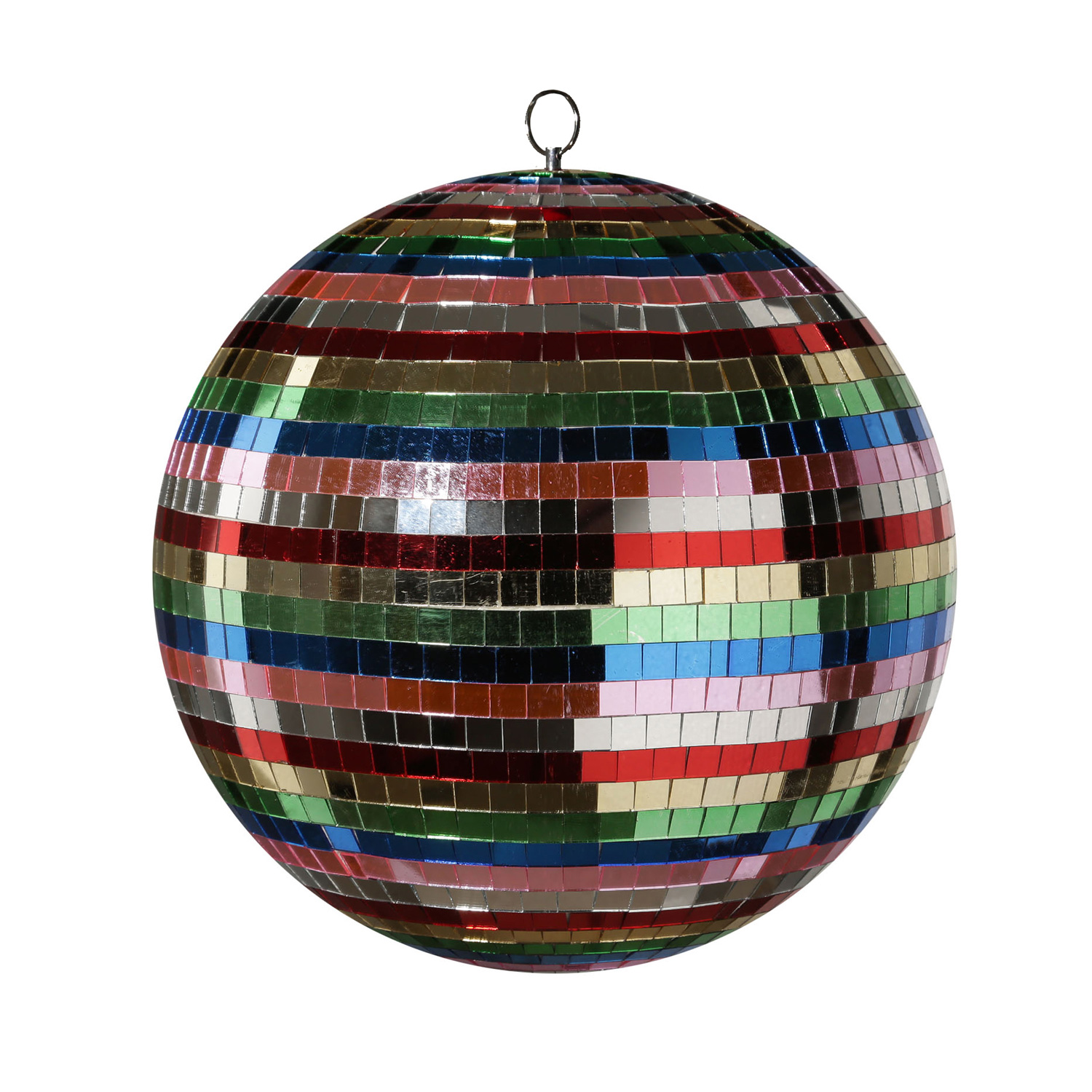 Spiegelkugel 30cm - Discokugel - Echtglas - 10x10mm Spiegel - bunt, mehrfarbig Spiegelkugel 30cm - Discokugel - Echtglas - 10x10mm Spiegel - bunt, mehrfarbig