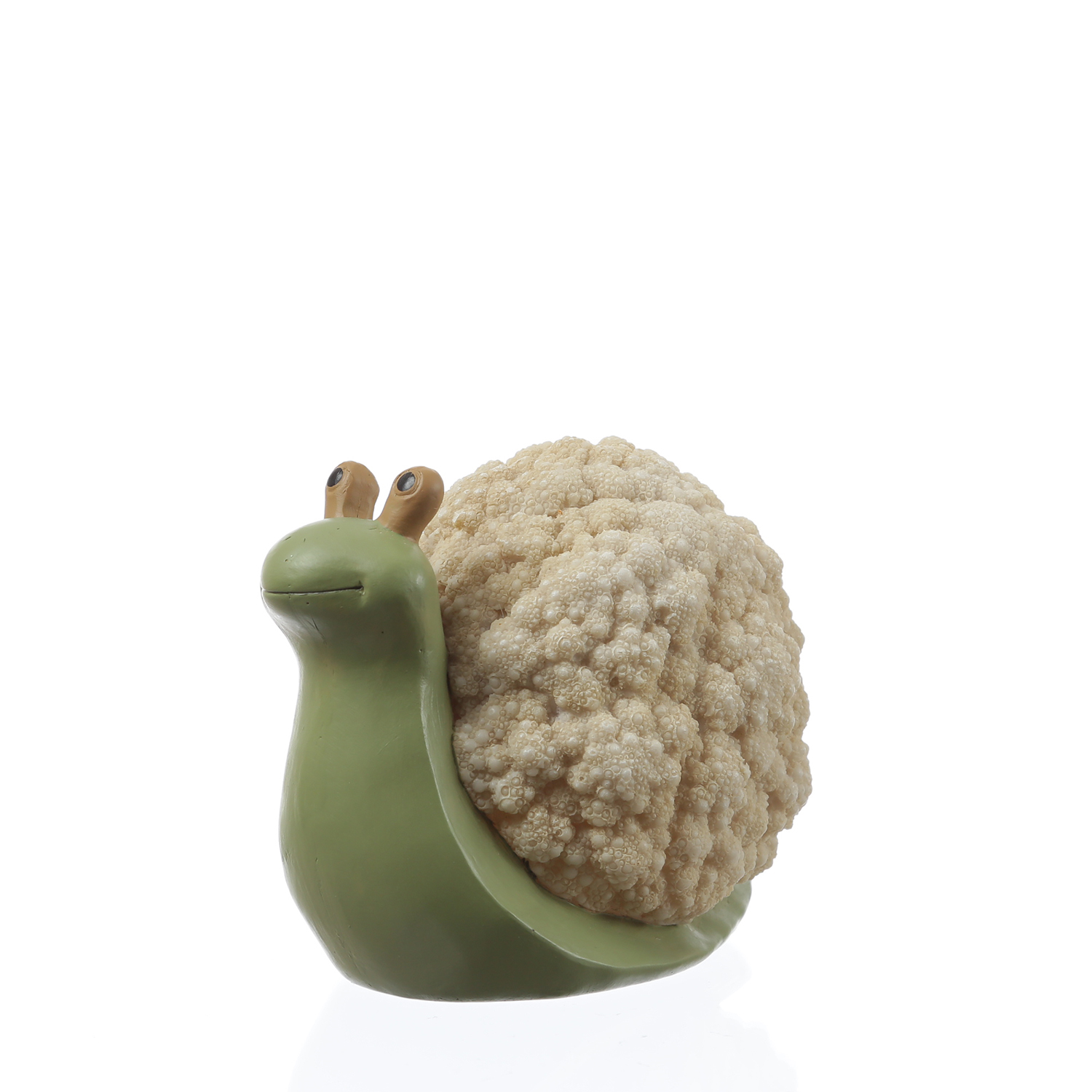 Schnecke BLUMENKOHL - Gartenfigur - Dekofigur - Polyresin - H: 11cm - für Außen Schnecke BLUMENKOHL - Gartenfigur - Dekofigur - Polyresin - H: 11cm - für Außen