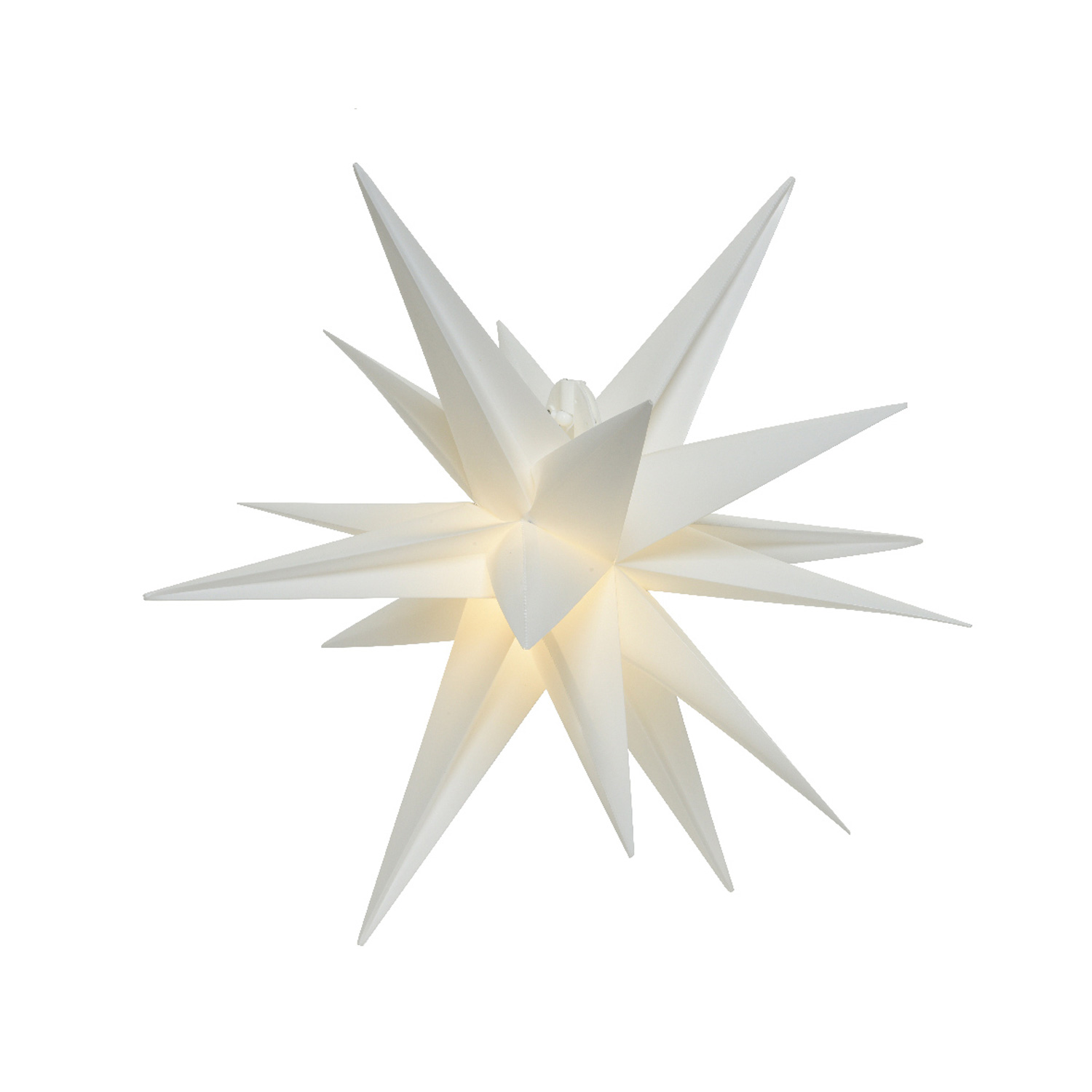 LED Outdoor Stern 3D - hängend - 6 warmweiße LED - D: 75cm - Außentrafo - weiß LED Outdoor Stern 3D - hängend - 6 warmweiße LED - D: 75cm - Außentrafo - weiß