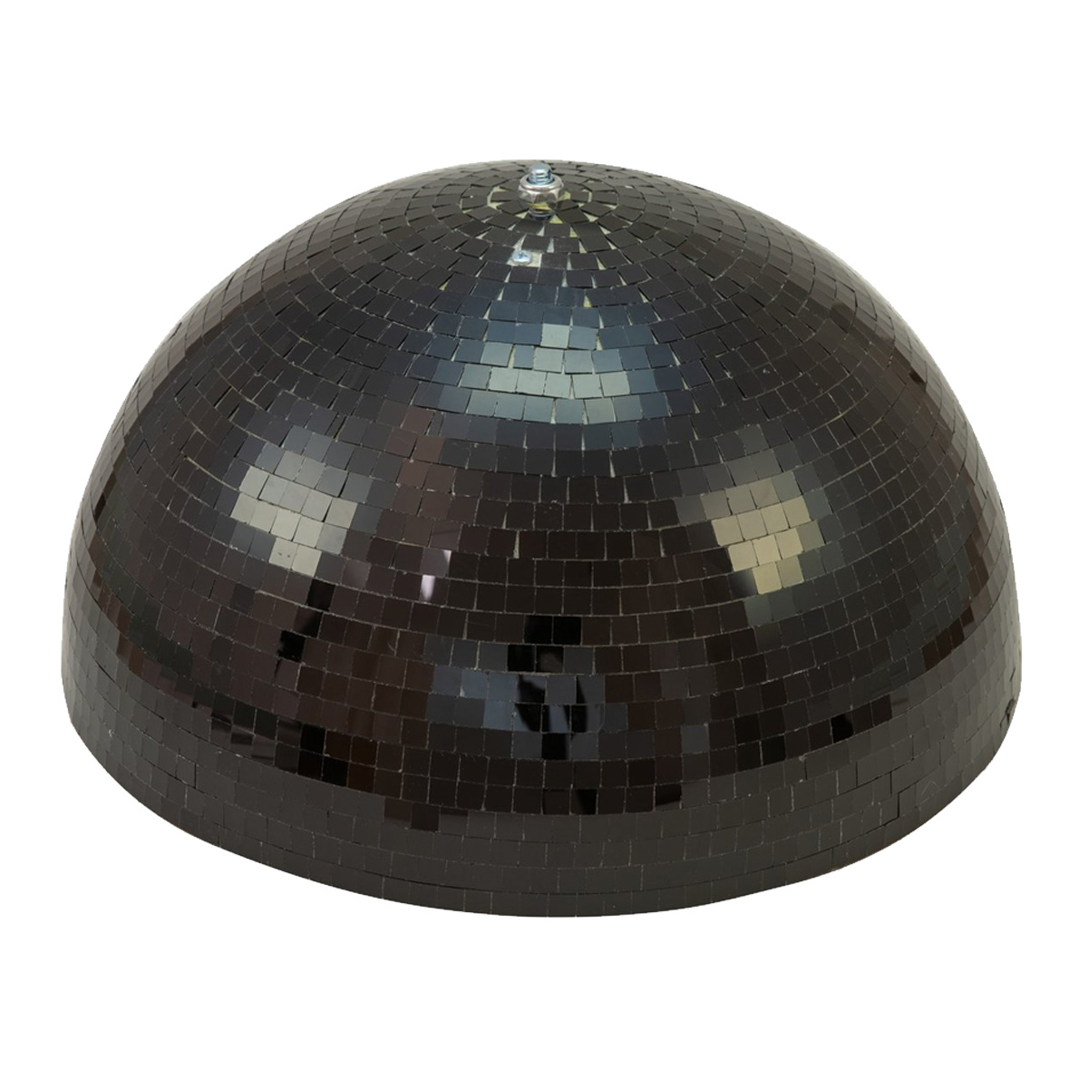 Spiegelkugel halb 50cm schwarz - für Deckenmontage - Diskokugel Echtglas - 7x7mm Spiegel - PREMIUM