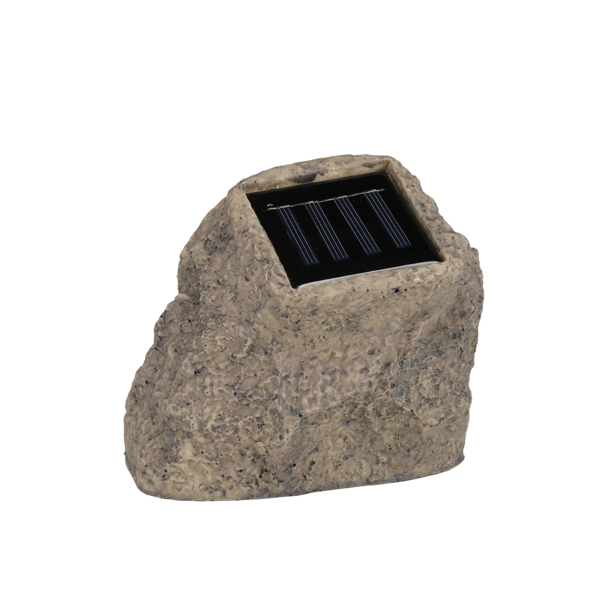 LED Solar Stein "Rocky" - Spot mit 4 kaltweißen LED - Dämmerungssensor - H: 11cm LED Solar Stein "Rocky" - Spot mit 4 kaltweißen LED - Dämmerungssensor - H: 11cm