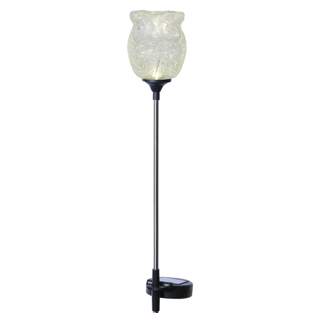 LED Solarstab EULE - warmweiße LED - H: 75cm - D: 9cm - Dämmerungssensor