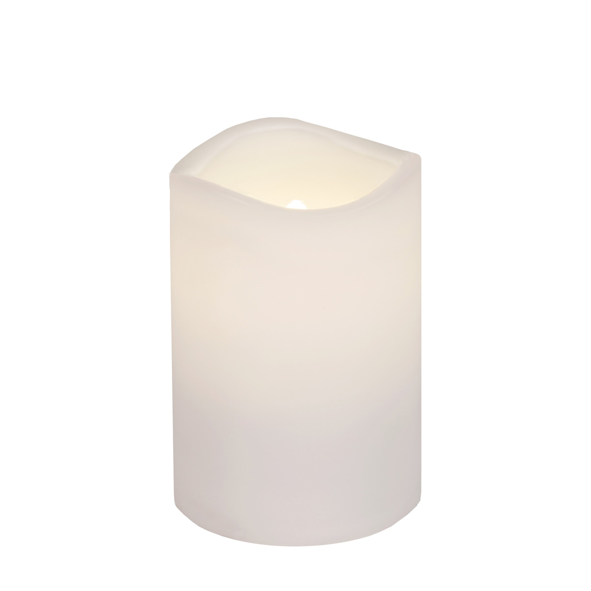 LED Stumpenkerze "Paul" - flackernde LED - H: 11,5cm - Batteriebetrieb - Timer - outdoor - weiß LED Stumpenkerze "Paul" - flackernde LED - H: 11,5cm - Batteriebetrieb - Timer - outdoor - weiß