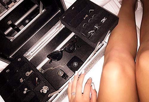 MARELIDA® Schmuckkoffer in Rosegold mit Glitzeroptik - Premium Schmuckkästchen für Schmuck & Co. MARELIDA® Schmuckkoffer in Rosegold mit Glitzeroptik - Premium Schmuckkästchen für Schmuck & Co.