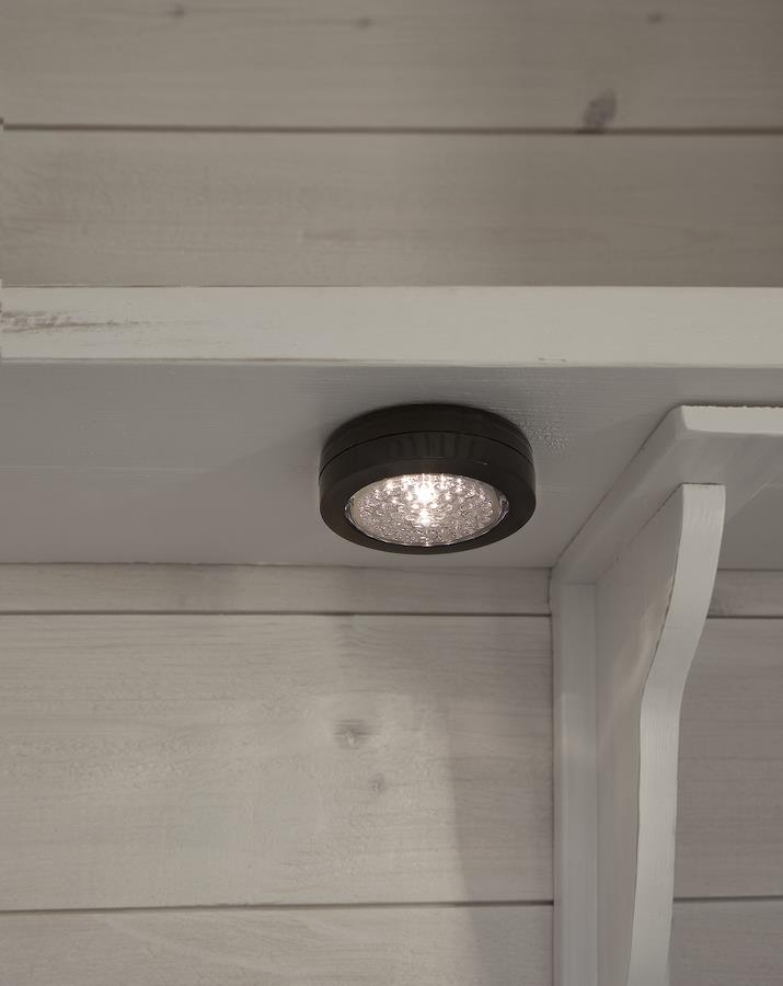 Unterbauleuchte 3er Set mit Druckschalter - WW 3000K - 0,23W - Batteriebetrieb